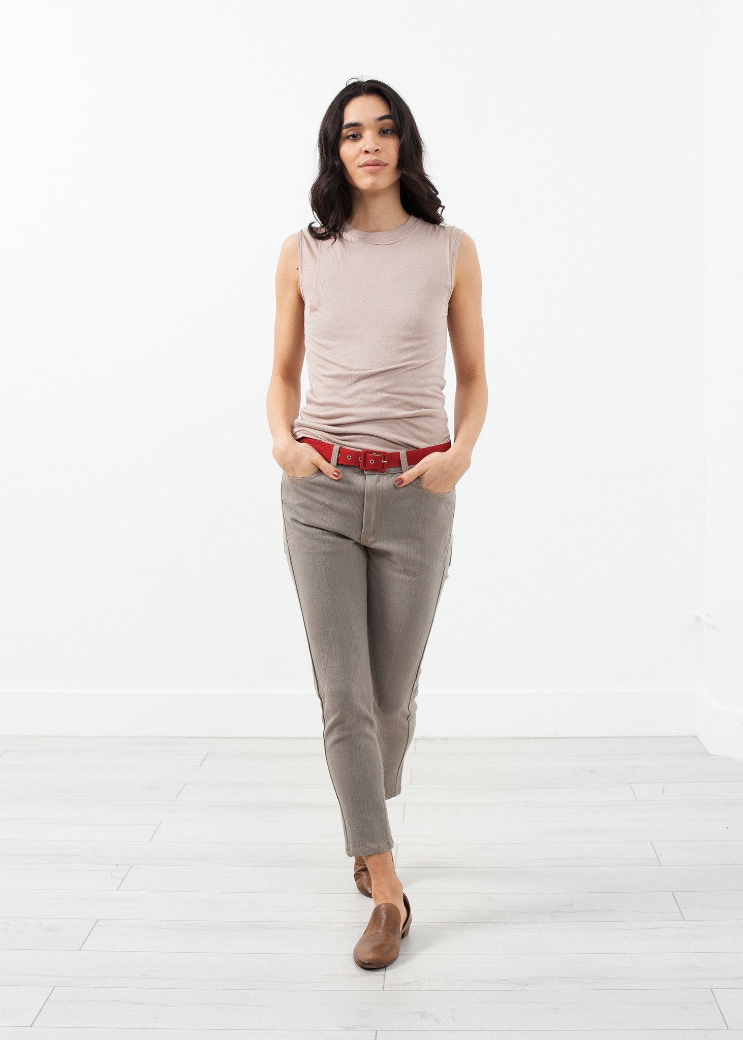 Belted Jeans|women's pants[option1]|[option2]|[option3] - hello