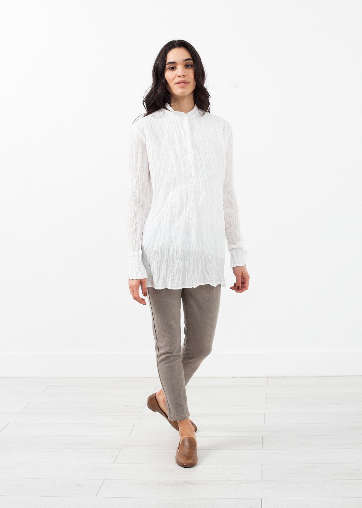 Pin Tuck Blouse|women's tops[option1]|[option2]|[option3] - hello
