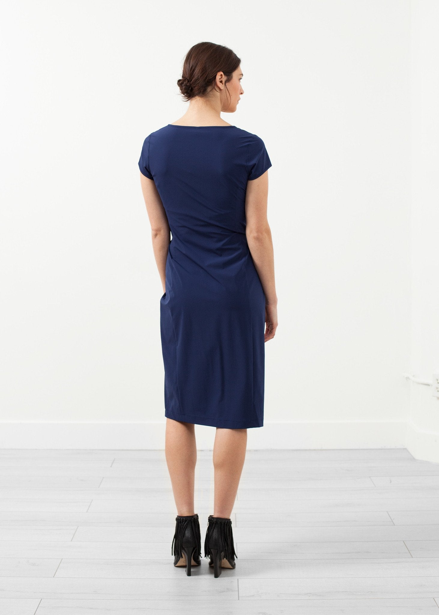 V-Neck Twist Dress|women's dresses[option1]|[option2]|[option3] - hello