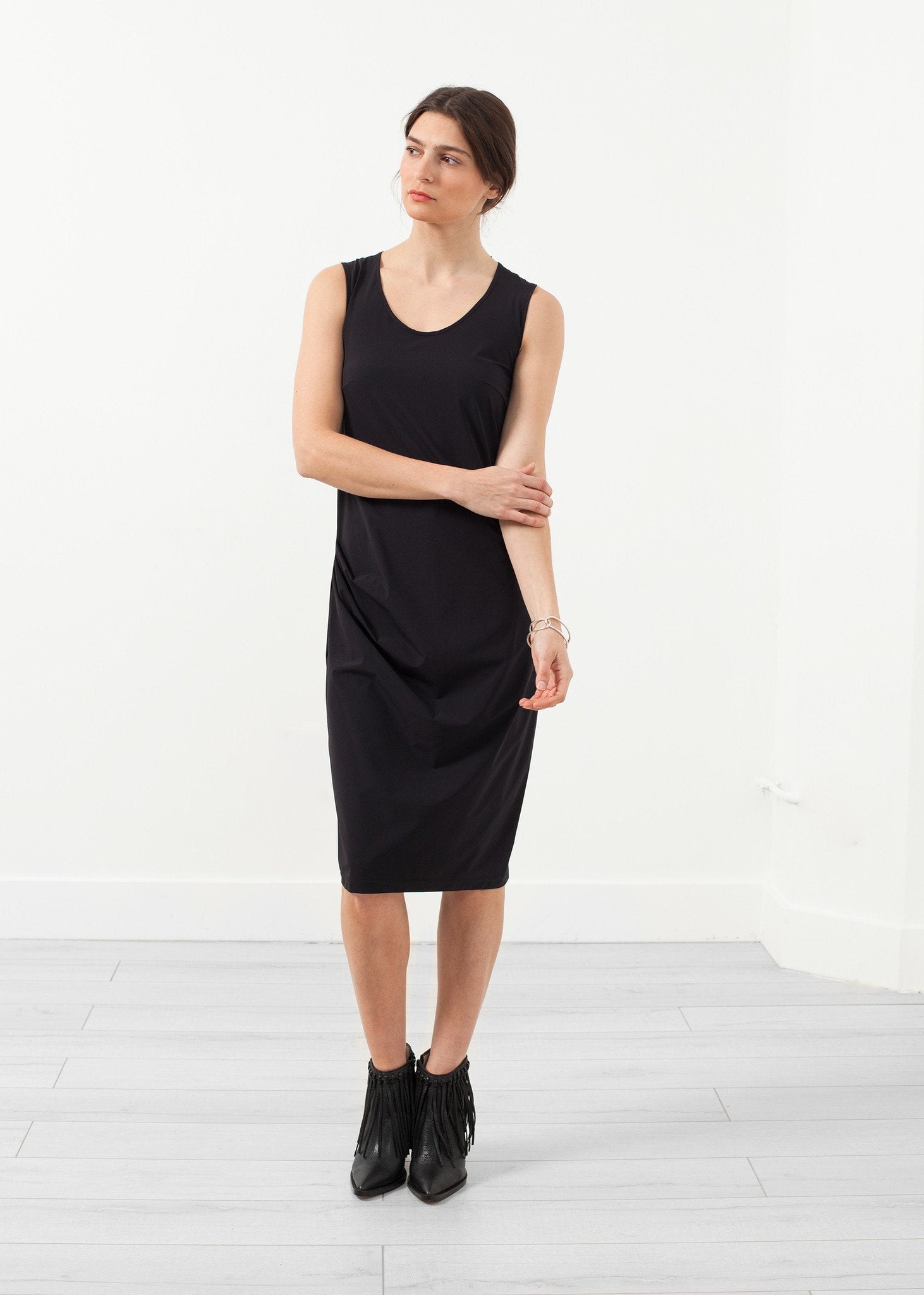 Sleeveless Fitted Dress|women's dresses[option1]|[option2]|[option3] - hello