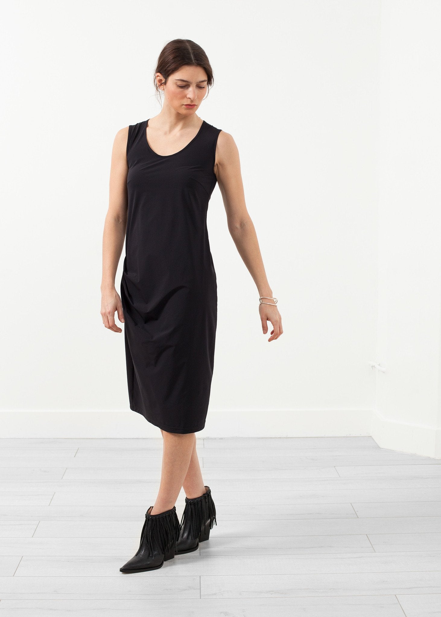 Sleeveless Fitted Dress|women's dresses[option1]|[option2]|[option3] - hello