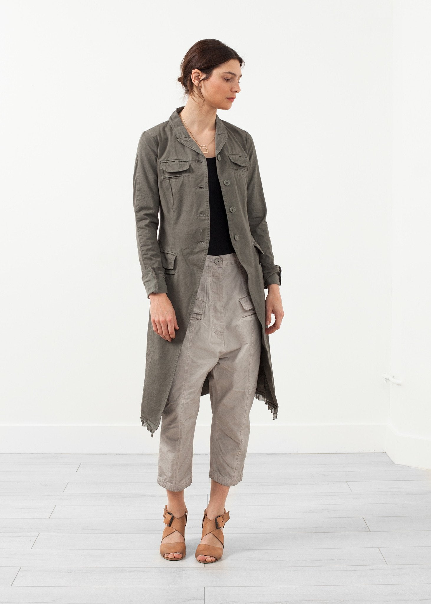 Long Military Jacket|women's coats & jackets[option1]|[option2]|[option3] - hello