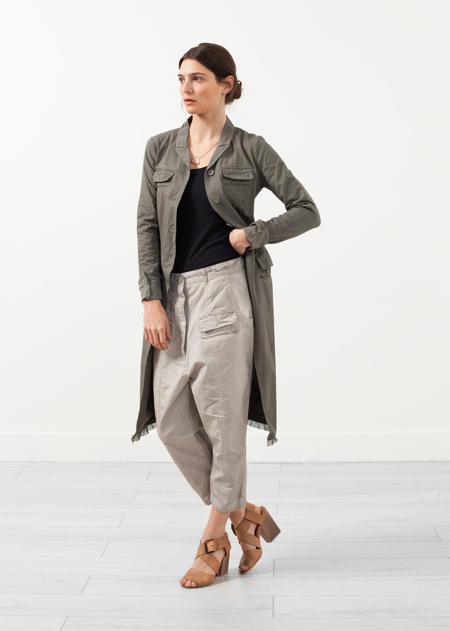 Long Military Jacket|women's coats & jackets[option1]|[option2]|[option3] - hello