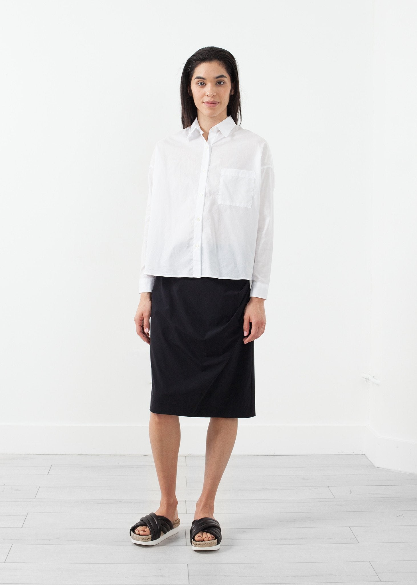 Side Ruche Skirt|women's skirts[option1]|[option2]|[option3] - hello