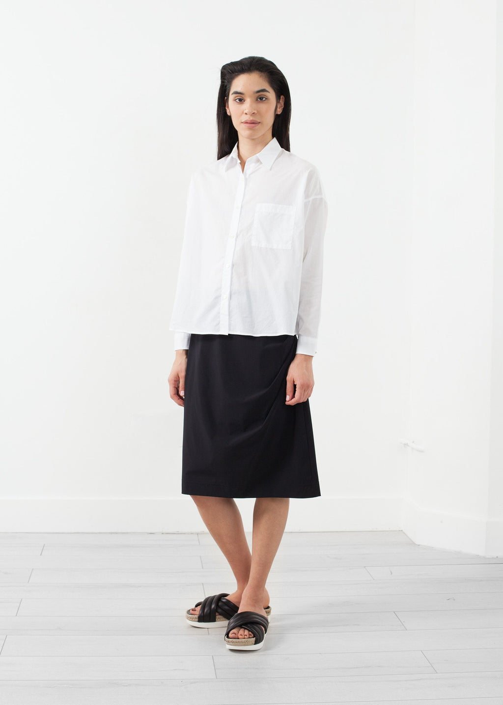 Side Ruche Skirt|women's skirts[option1]|[option2]|[option3] - hello