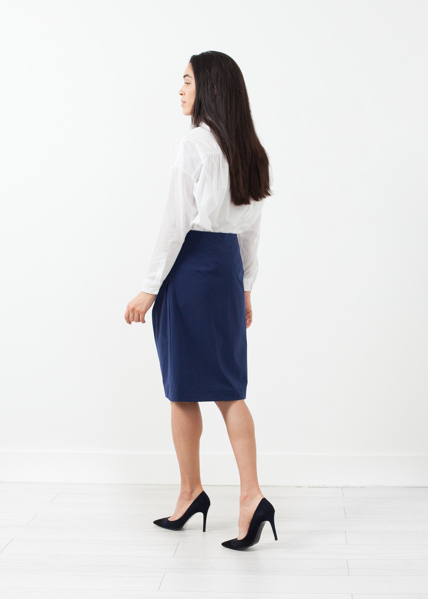 Side Ruche Skirt|women's skirts[option1]|[option2]|[option3] - hello