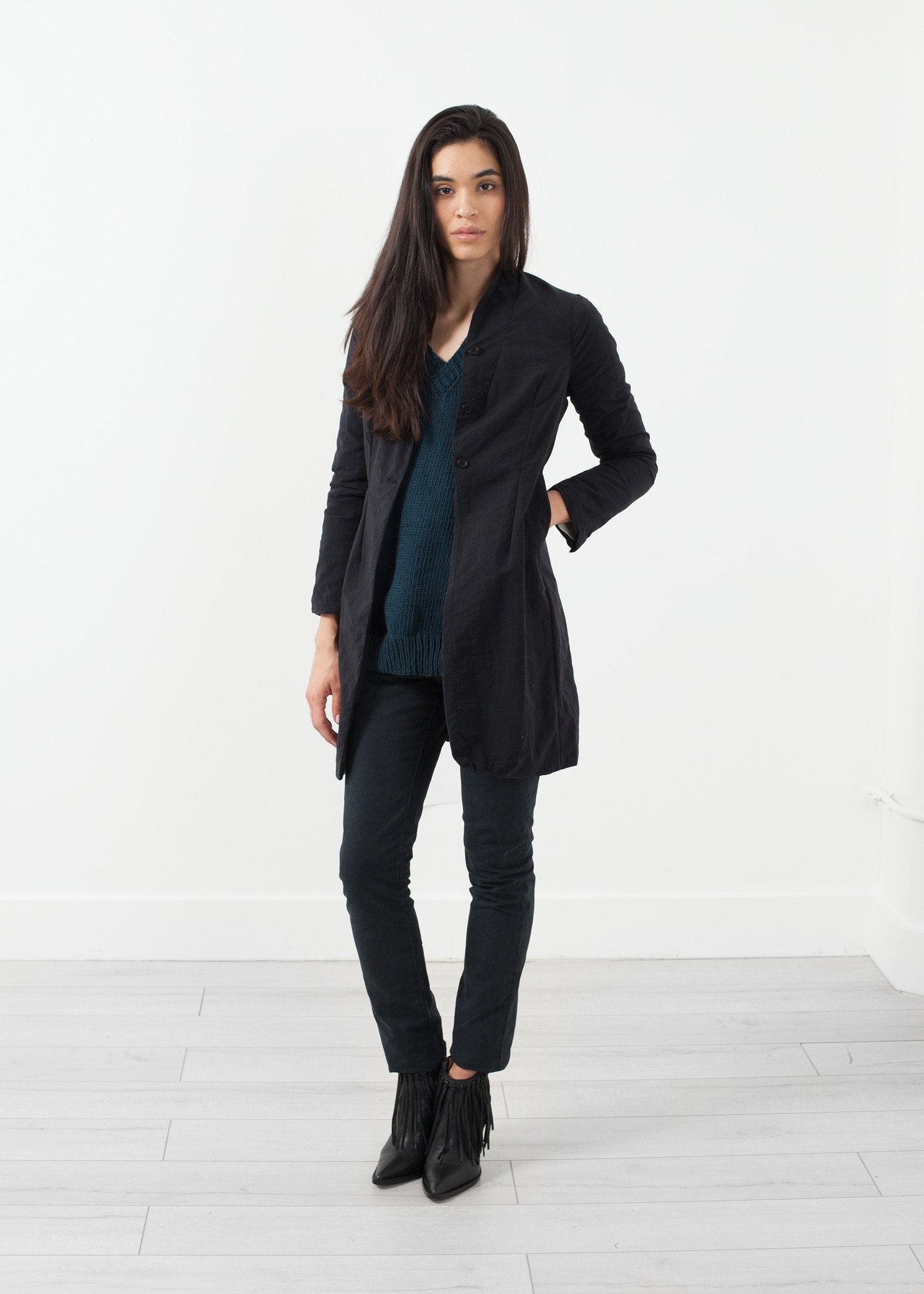 Nylon Long Jacket|women's coats & jackets[option1]|[option2]|[option3] - hello