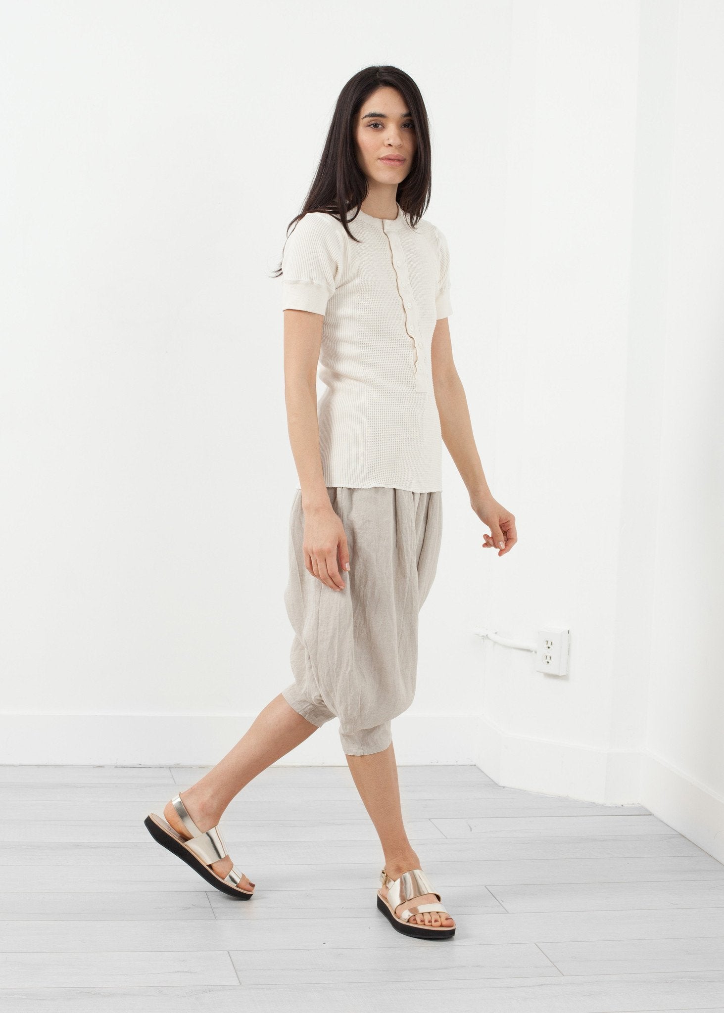 Waffle Henley|women's tops[option1]|[option2]|[option3] - hello