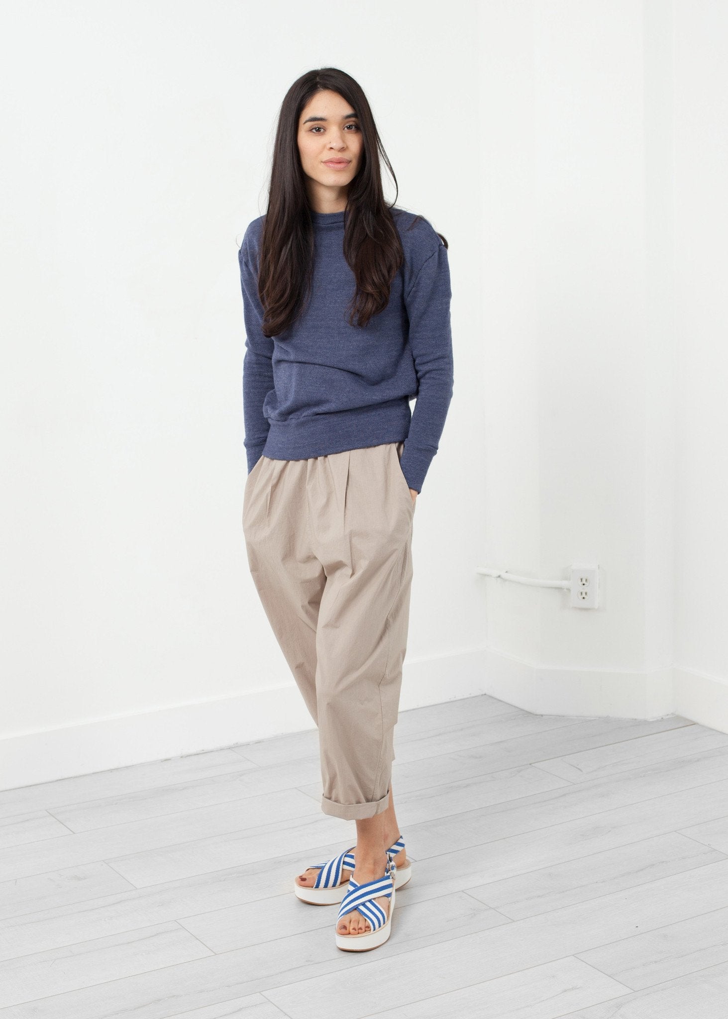 Melange Gauze Fleece|women's tops[option1]|[option2]|[option3] - hello