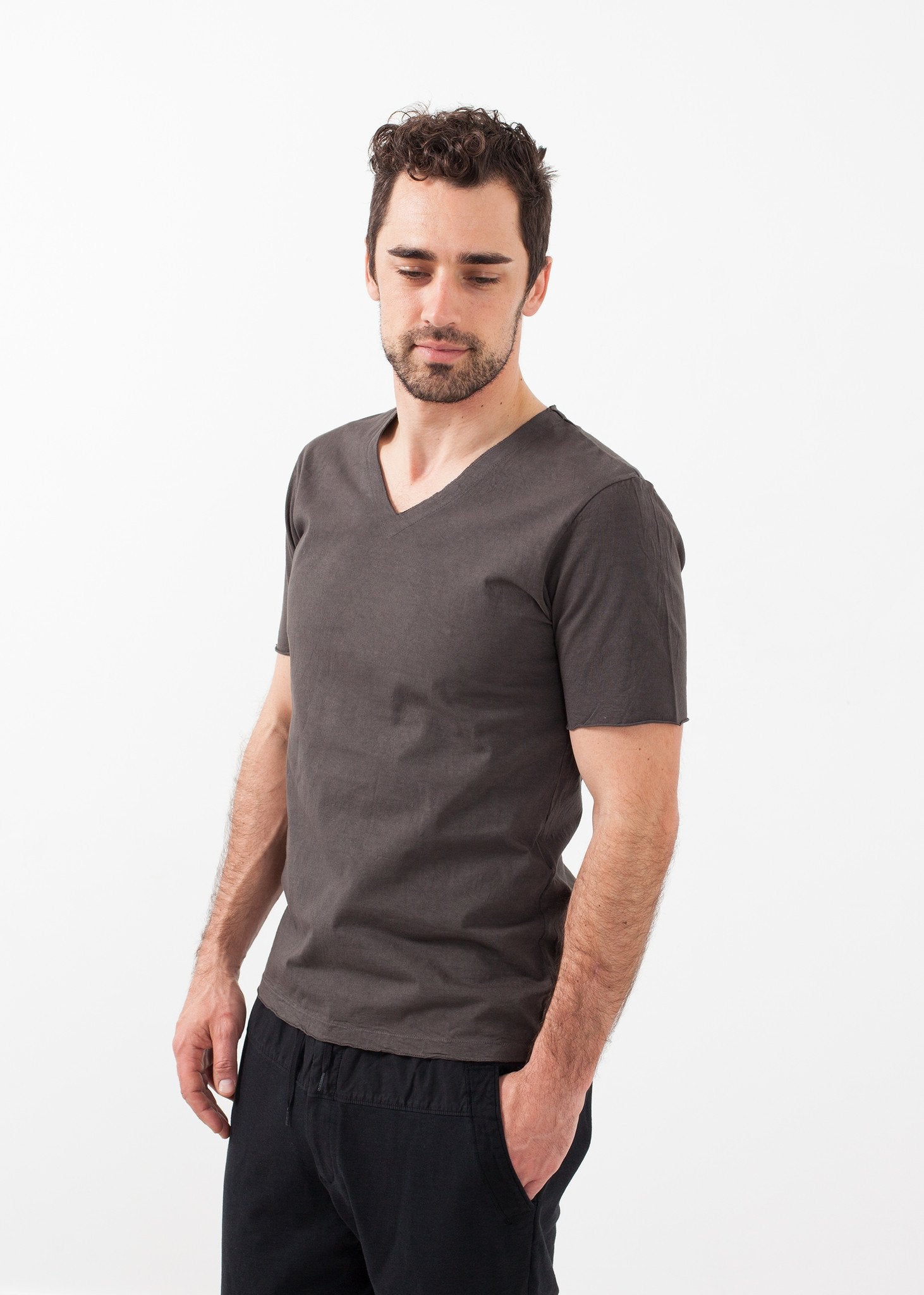 V-Neck Tee|men's t-shirts[option1]|[option2]|[option3] - hello