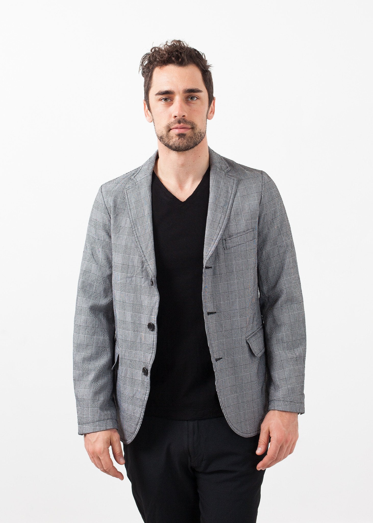 Check Blazer|men's coats & jackets[option1]|[option2]|[option3] - hello