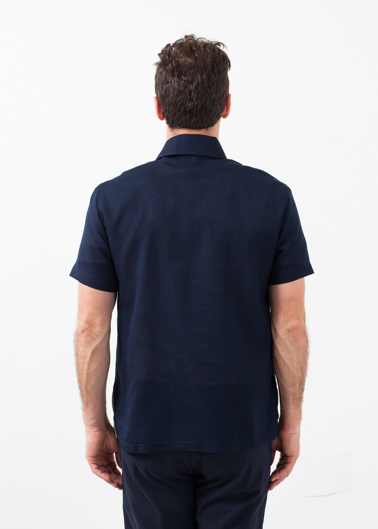 Cellular Weave Shirt|men's t-shirts[option1]|[option2]|[option3] - hello