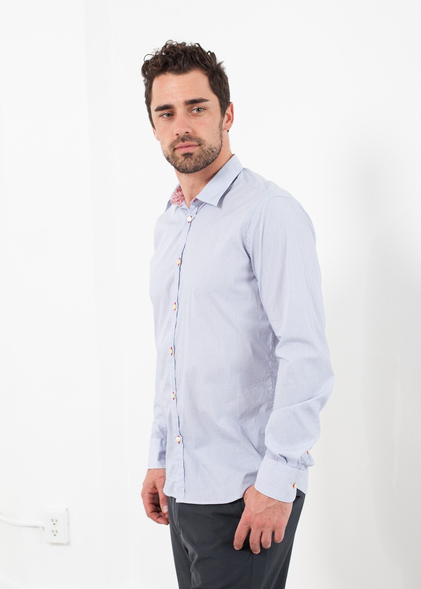 David Shirt|men's button-ups[option1]|[option2]|[option3] - hello