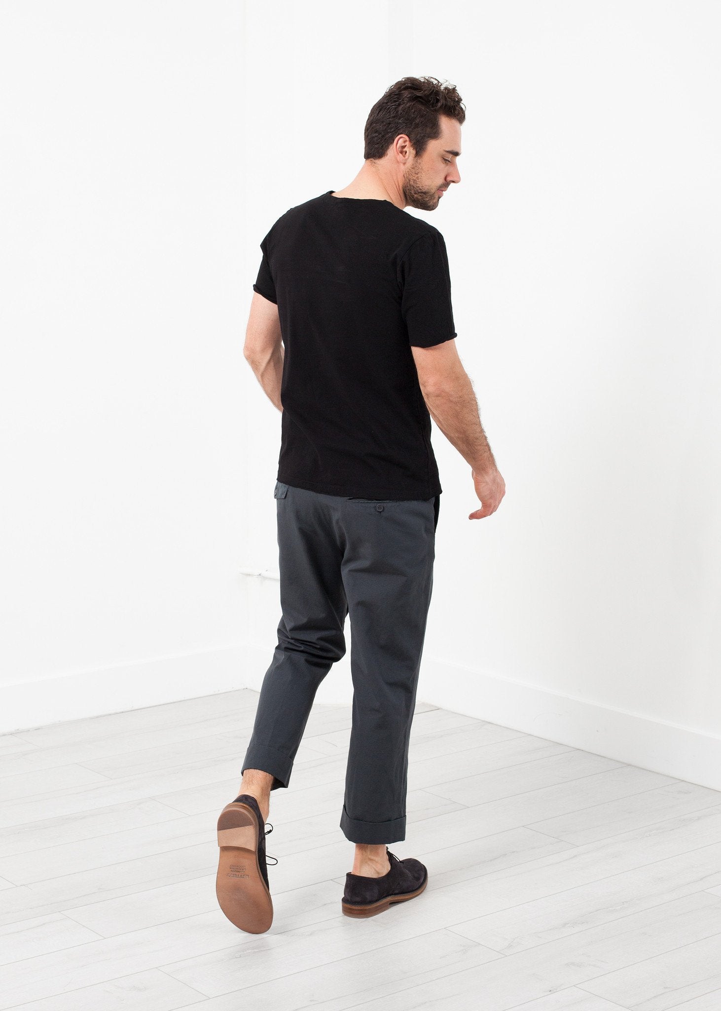 Flat Front Cuffed Trouser|men's trousers[option1]|[option2]|[option3] - hello