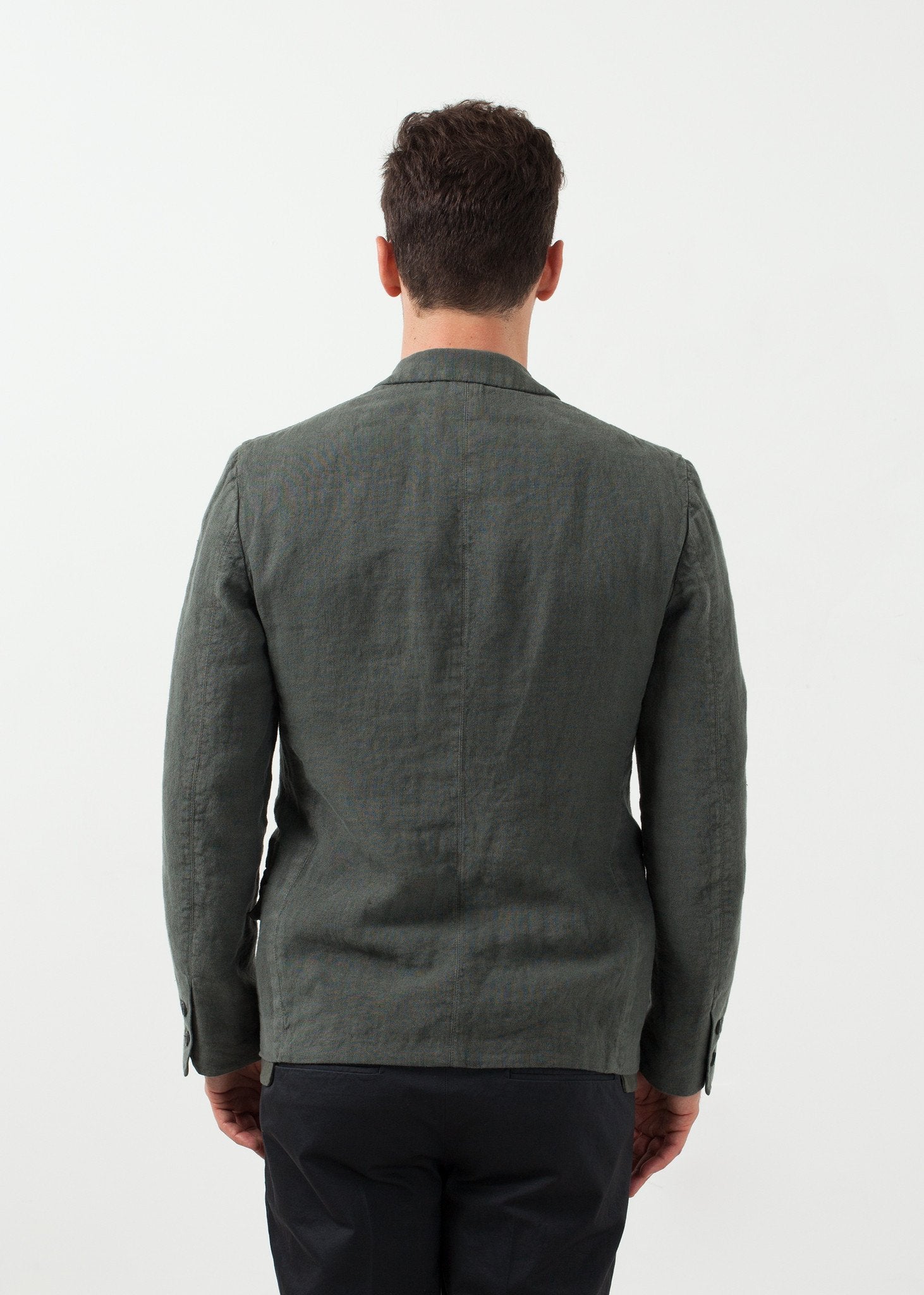 Five Button Cotton Blazer|men's coats & jackets[option1]|[option2]|[option3] - hello