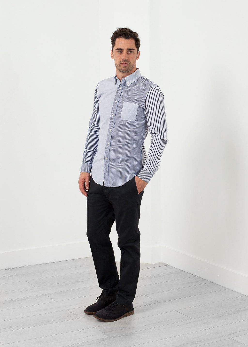 Striped Button Up|men's button-ups[option1]|[option2]|[option3] - hello