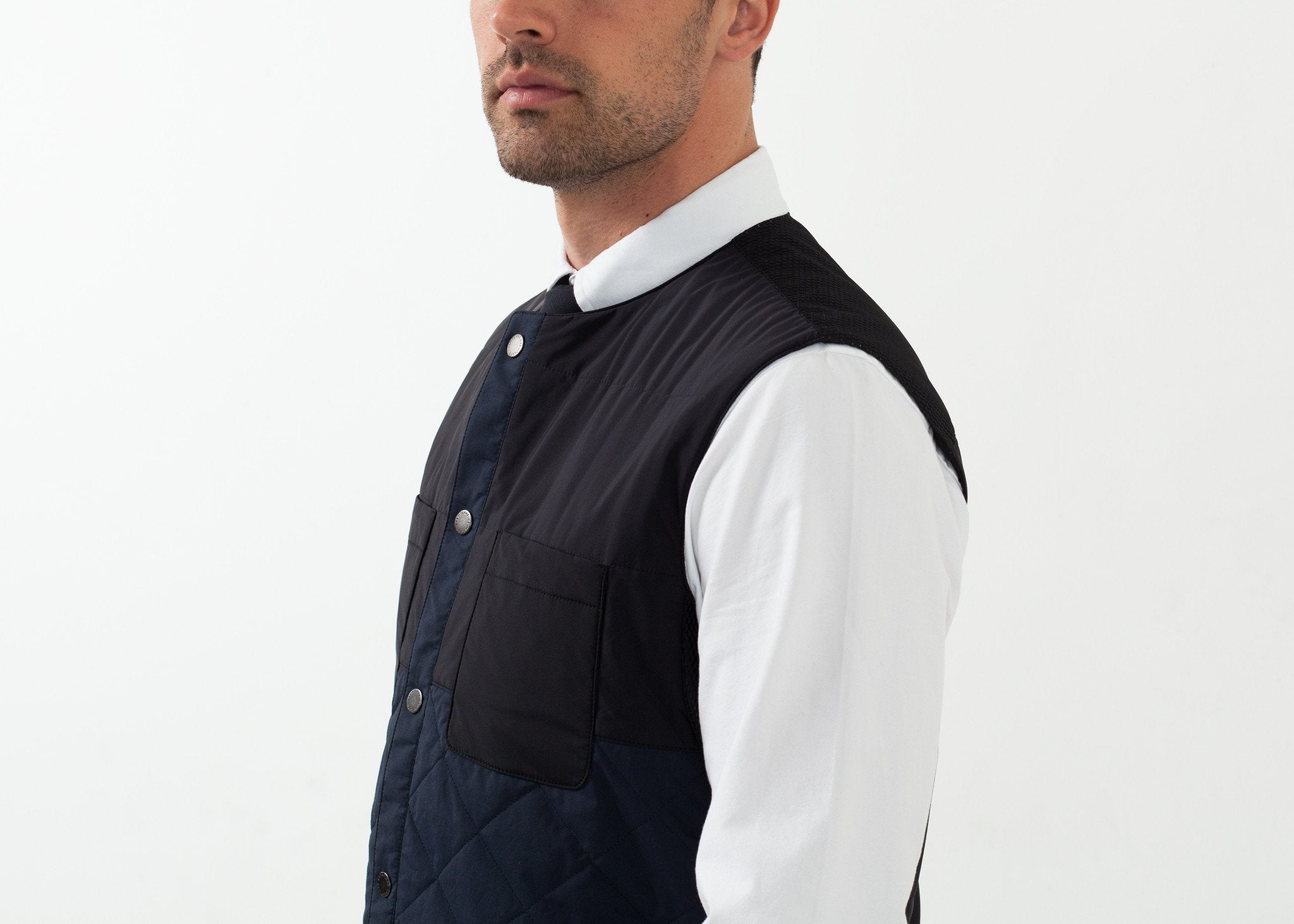 Reversible Quilted Vest|men's vests[option1]|[option2]|[option3] - hello