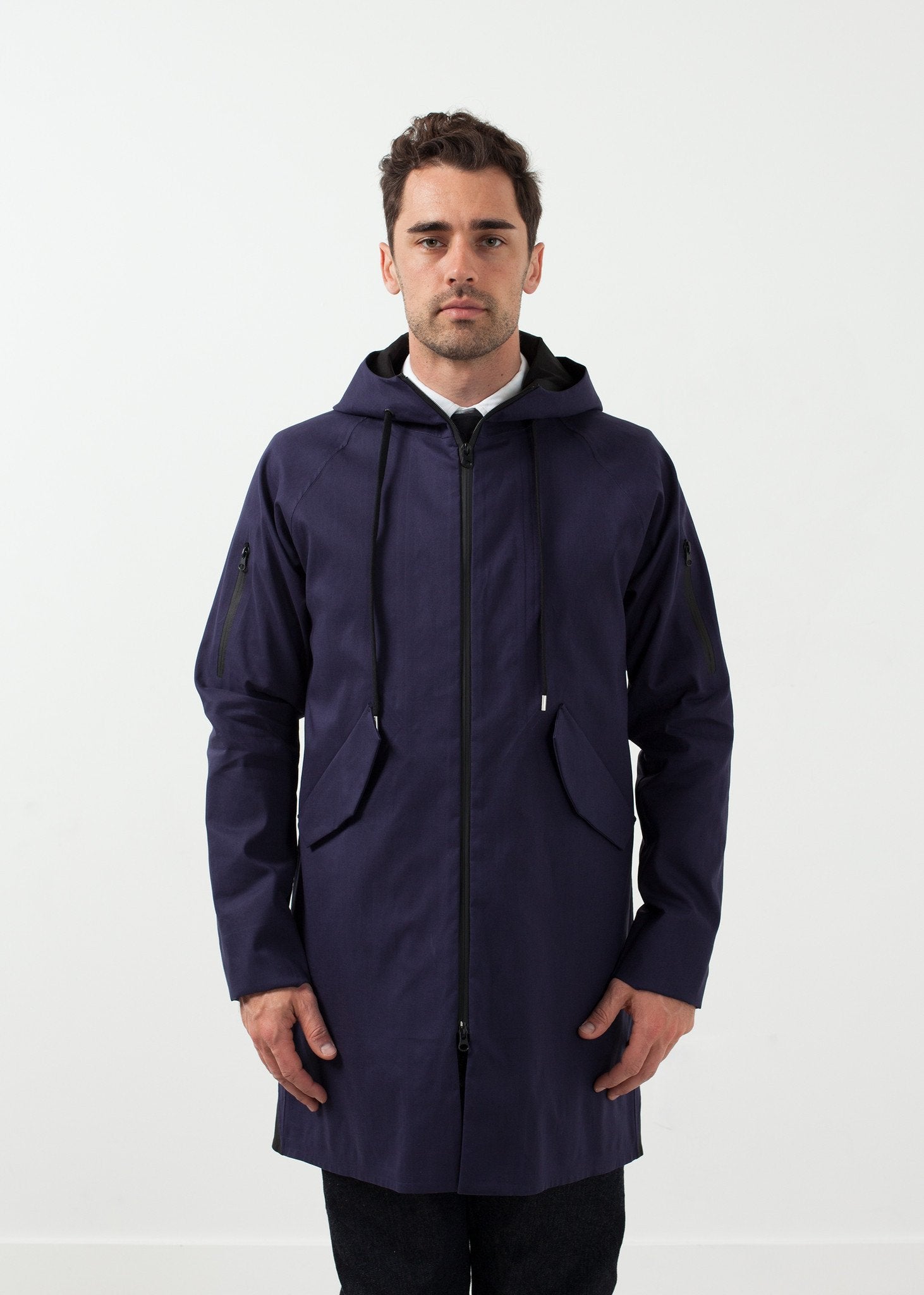 Contrast Parka|men's coats & jackets[option1]|[option2]|[option3] - hello
