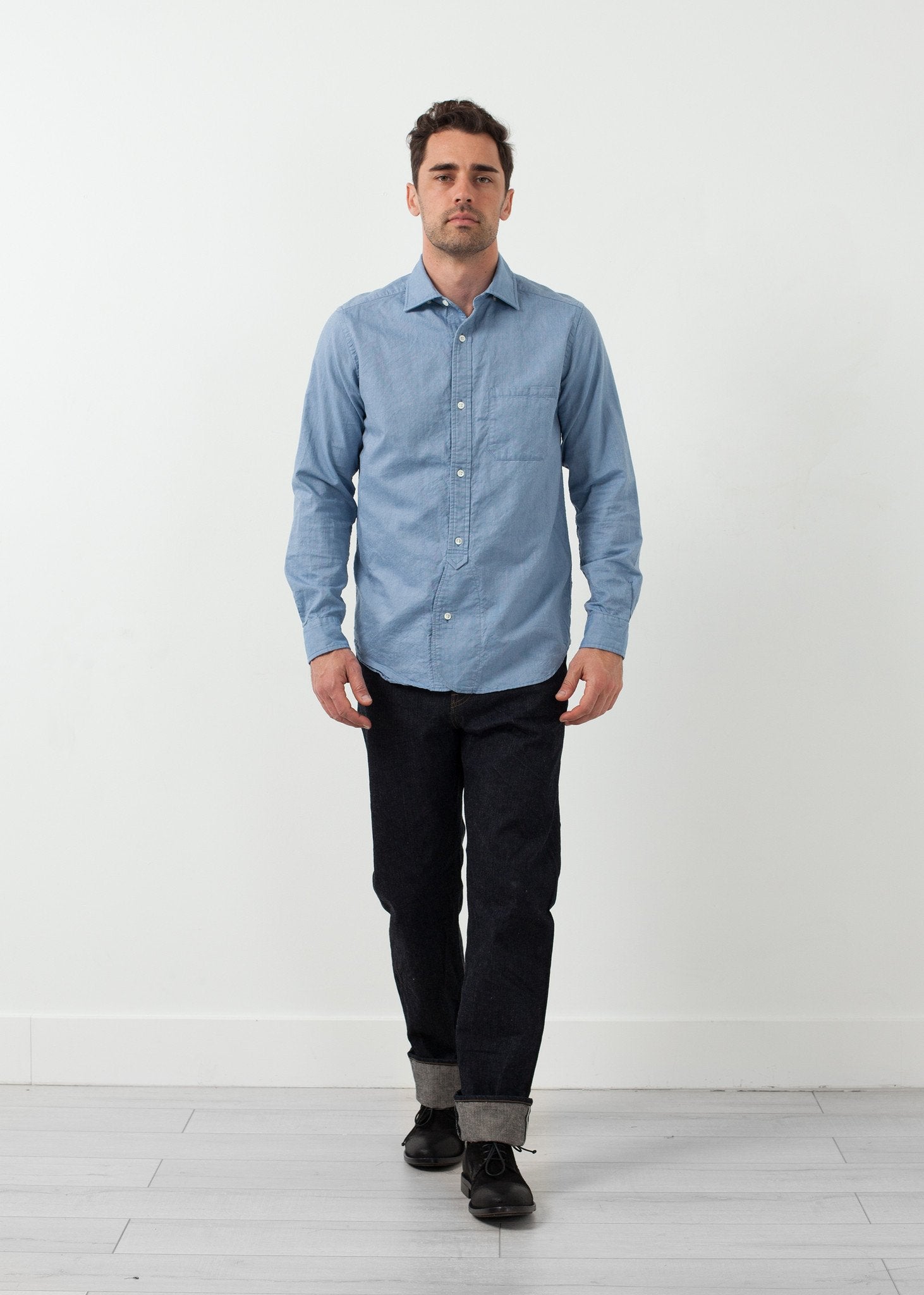 British Officer's Shirt|men's button-ups[option1]|[option2]|[option3] - hello
