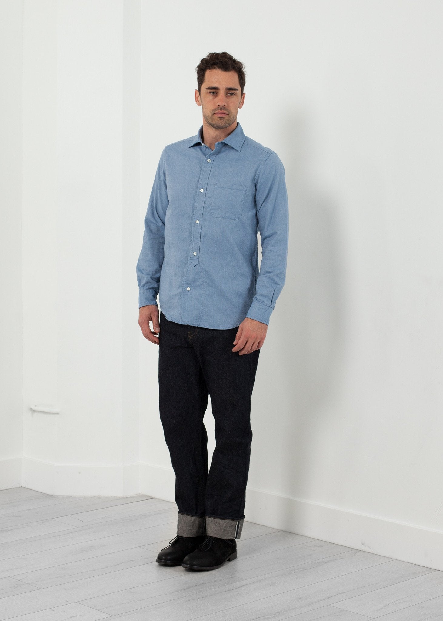 British Officer's Shirt|men's button-ups[option1]|[option2]|[option3] - hello