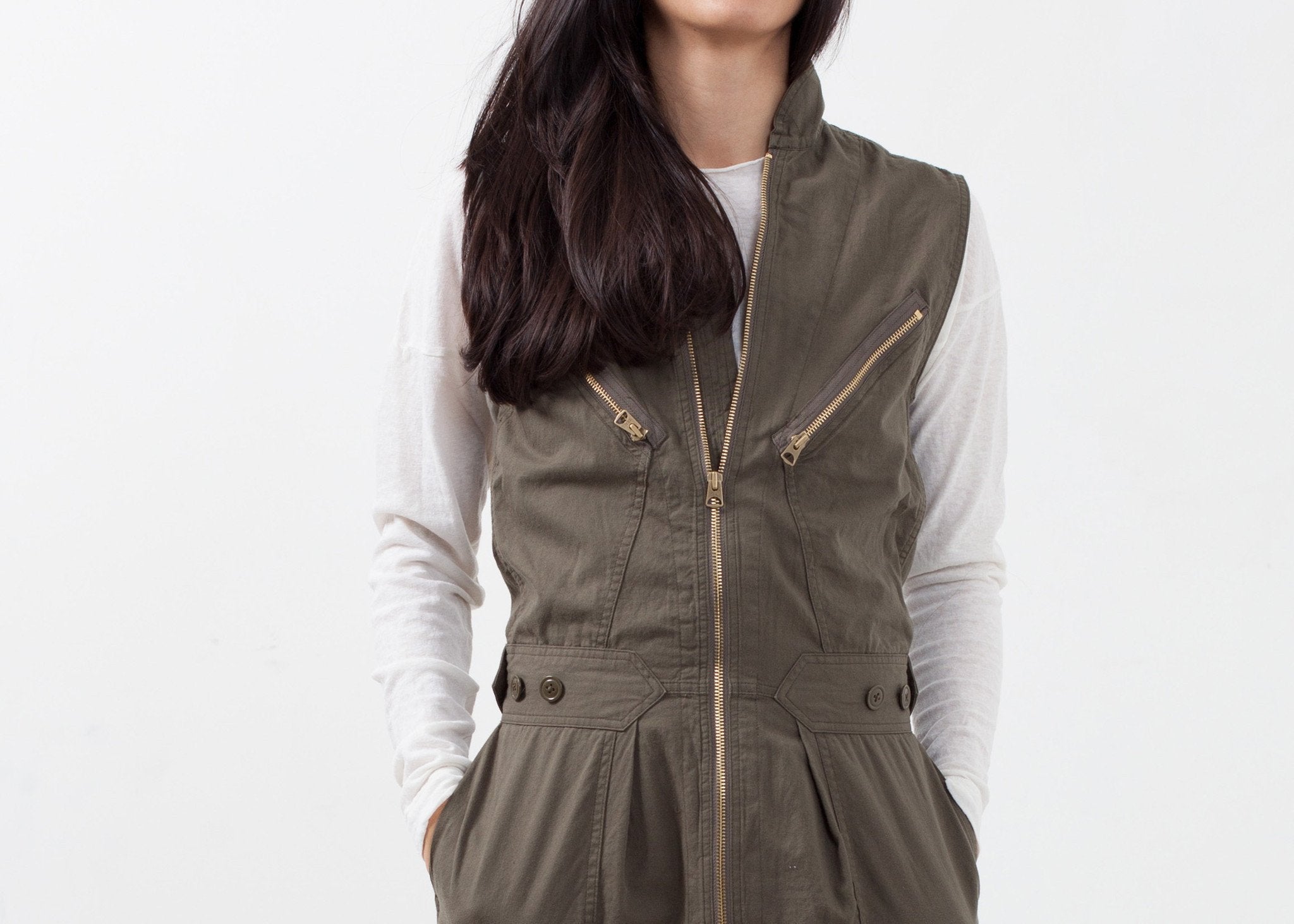 Sleeveless Harem Flightsuit|women's jumpsuits[option1]|[option2]|[option3] - hello
