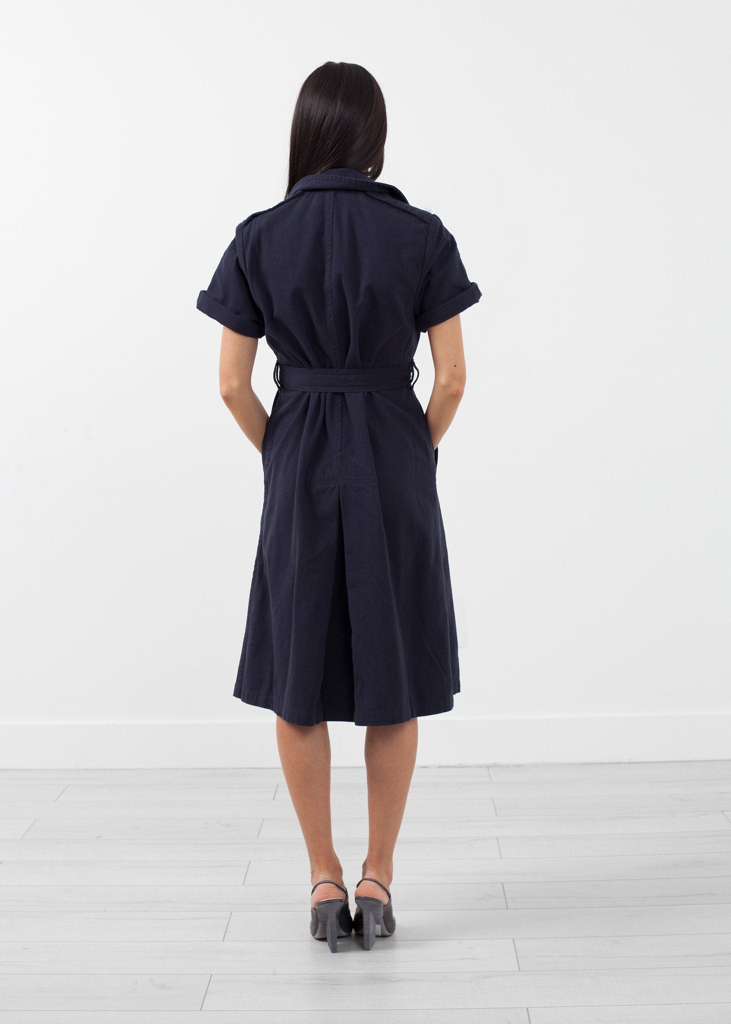 Rolled Sleeve Trenchcoat|women's coats & jackets[option1]|[option2]|[option3] - hello