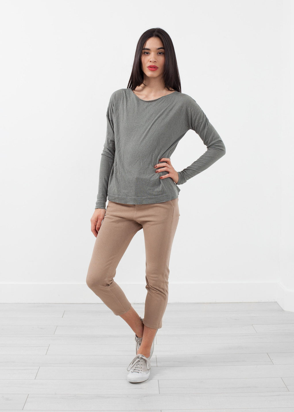 Knit Chino Pant|women's pants[option1]|[option2]|[option3] - hello