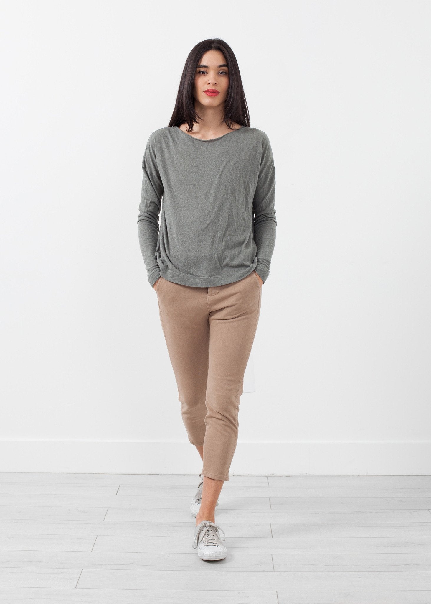 Knit Chino Pant|women's pants[option1]|[option2]|[option3] - hello