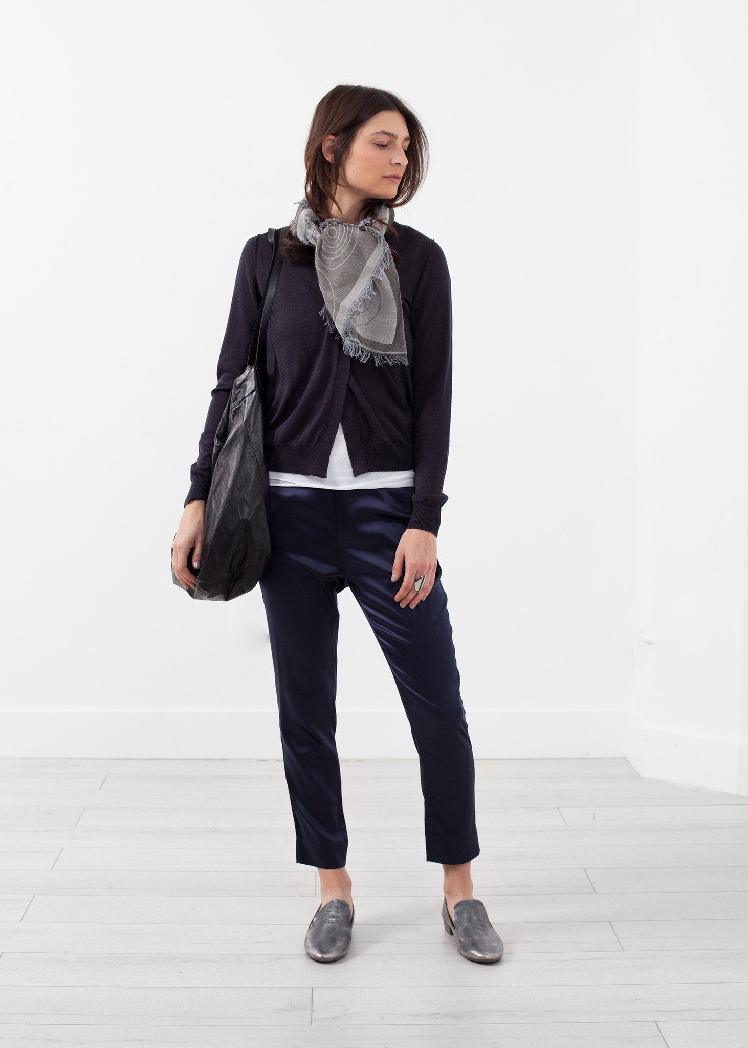 Shrunken Cardigan|women's knitwear[option1]|[option2]|[option3] - hello