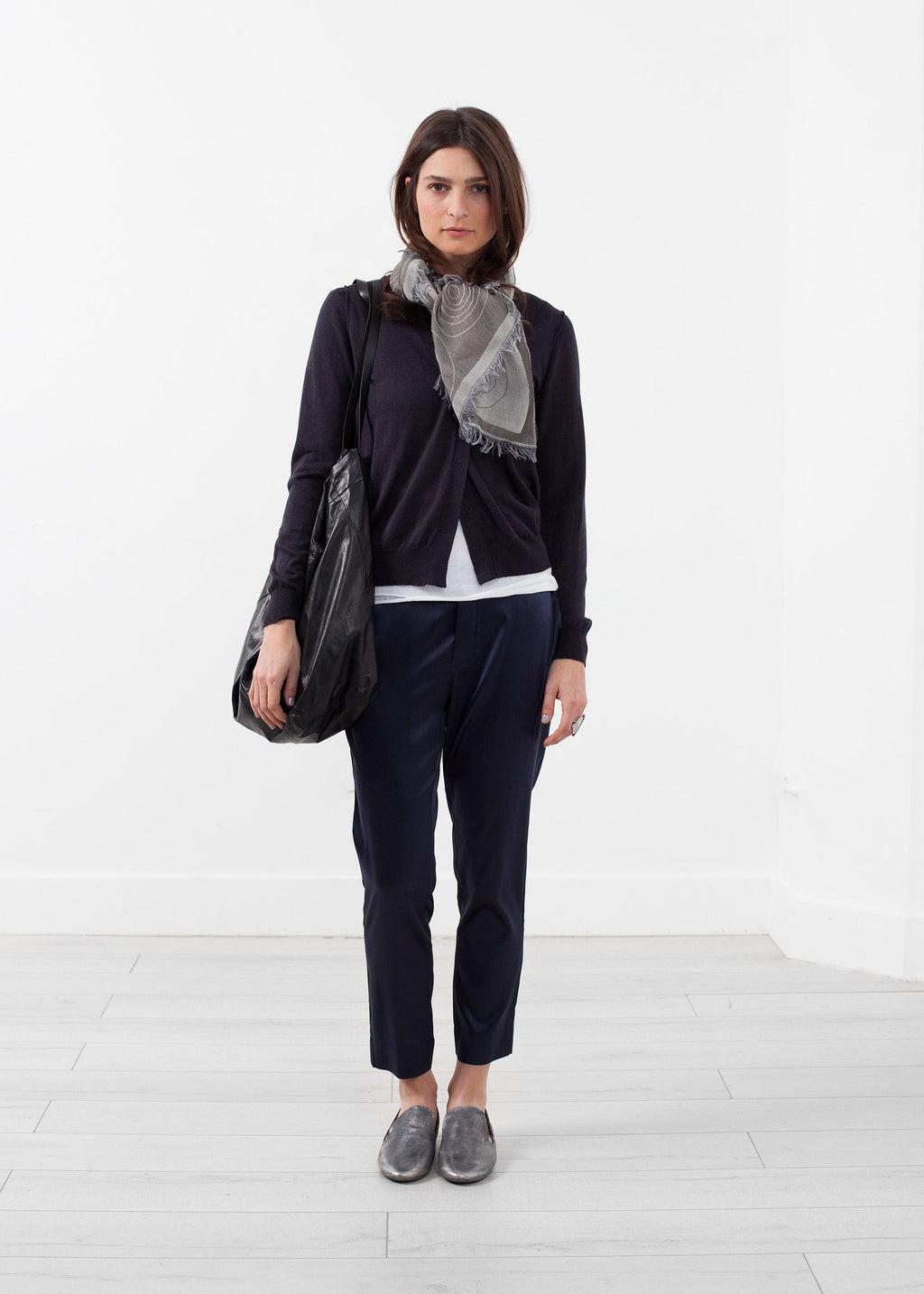 Shrunken Cardigan|women's knitwear[option1]|[option2]|[option3] - hello