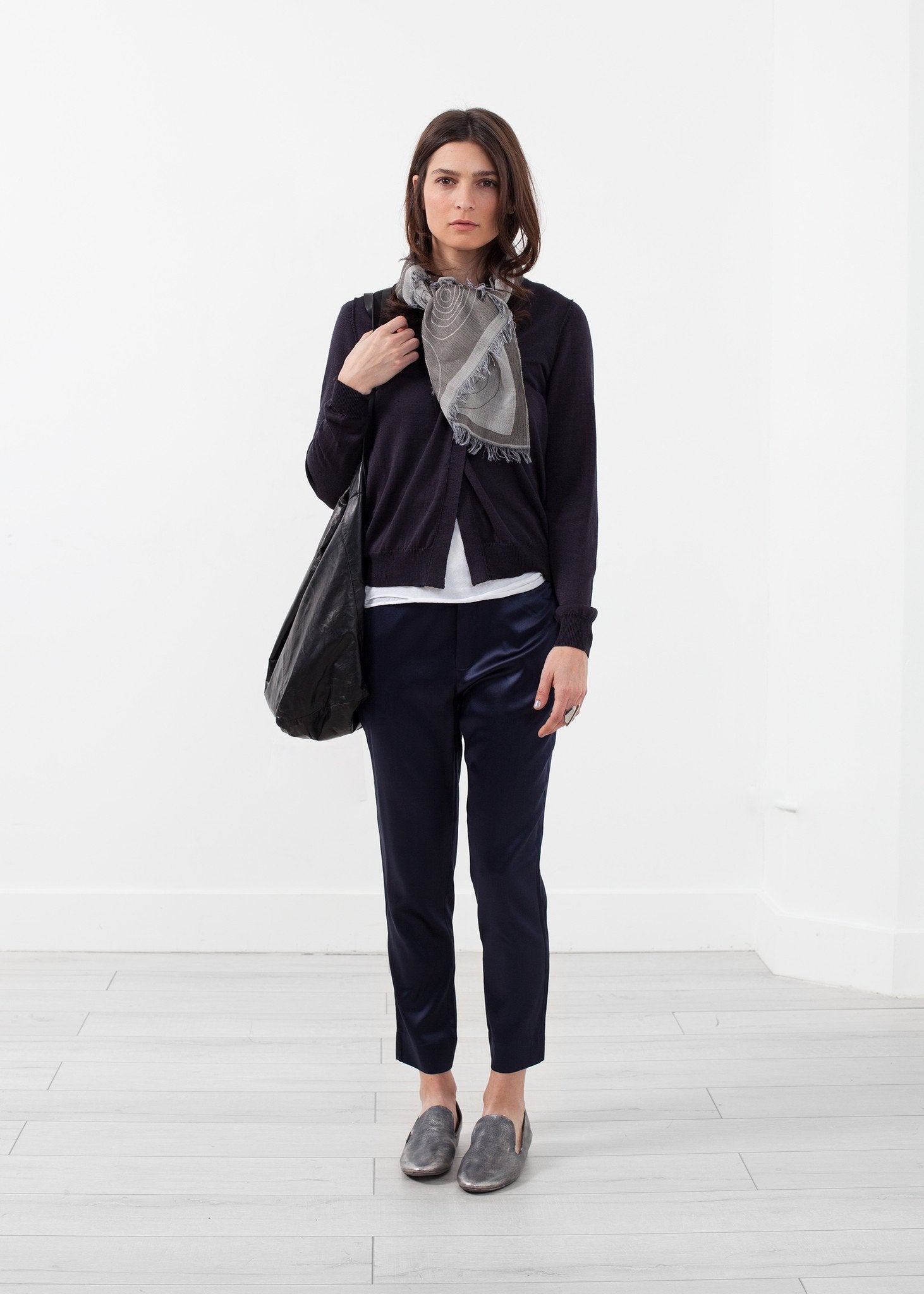 Shrunken Cardigan|women's knitwear[option1]|[option2]|[option3] - hello