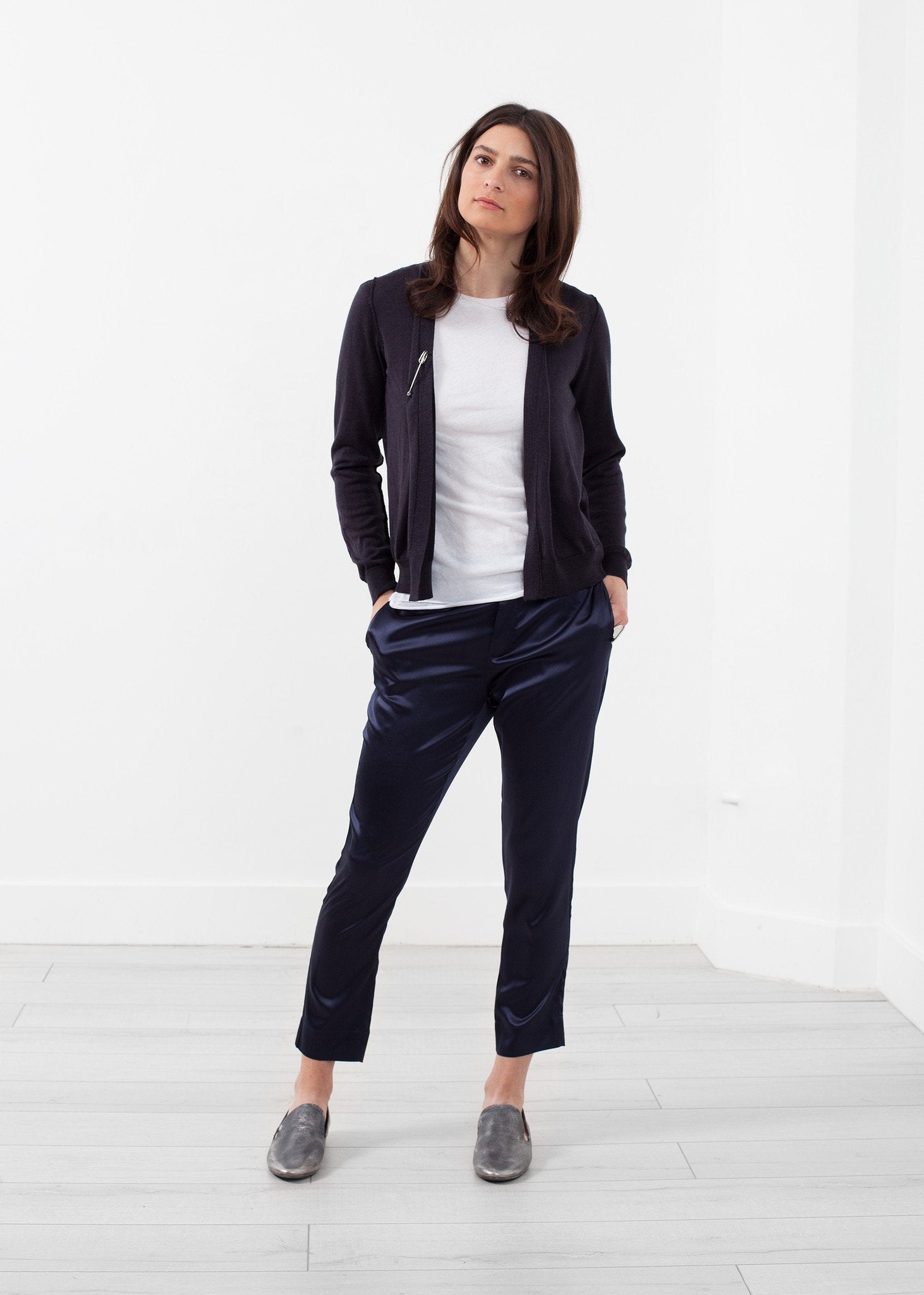 Shrunken Cardigan|women's knitwear[option1]|[option2]|[option3] - hello