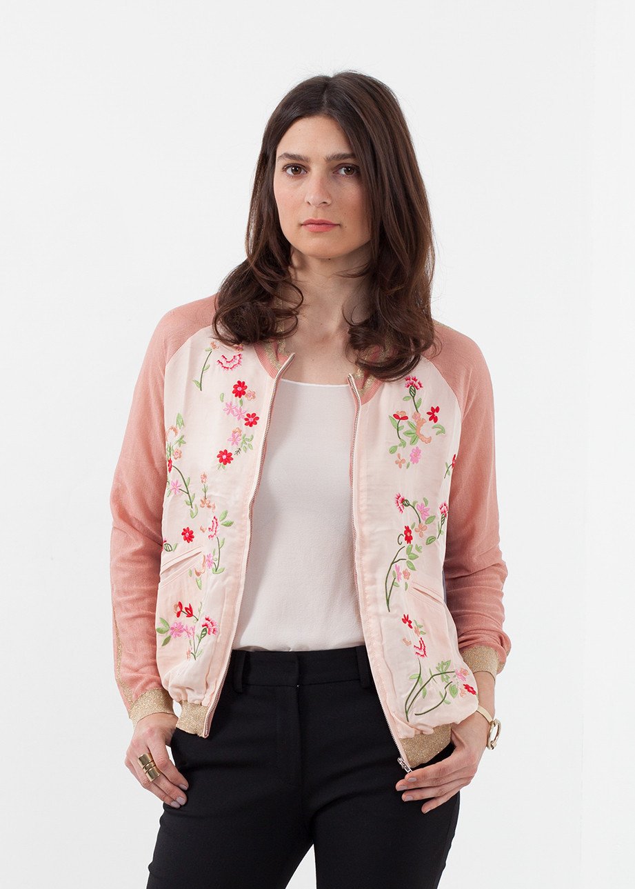 Frech Bomber|women's outerwear[option1]|[option2]|[option3] - hello