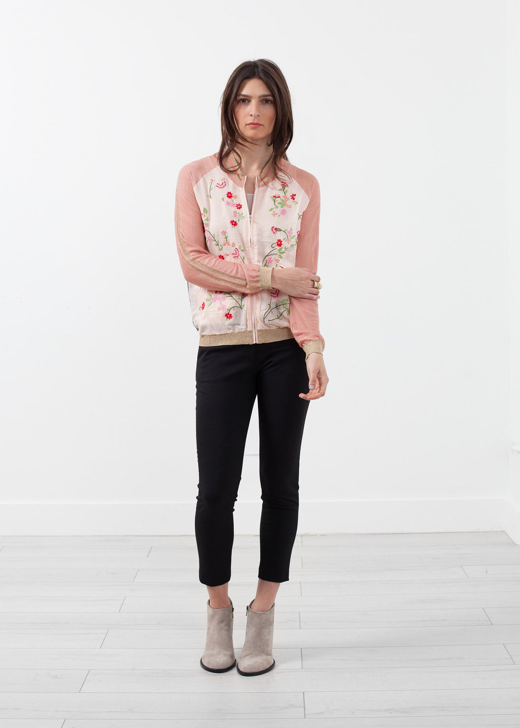 Frech Bomber|women's outerwear[option1]|[option2]|[option3] - hello