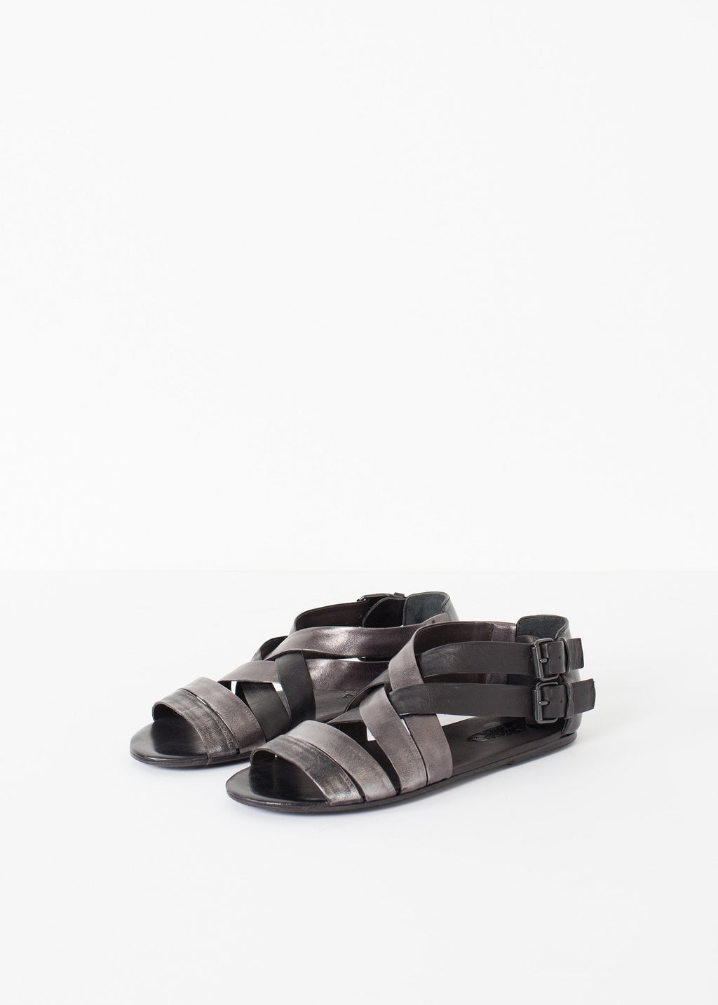 Wrap Sandal in Black/Steel|women's shoes[option1]|[option2]|[option3] - hello