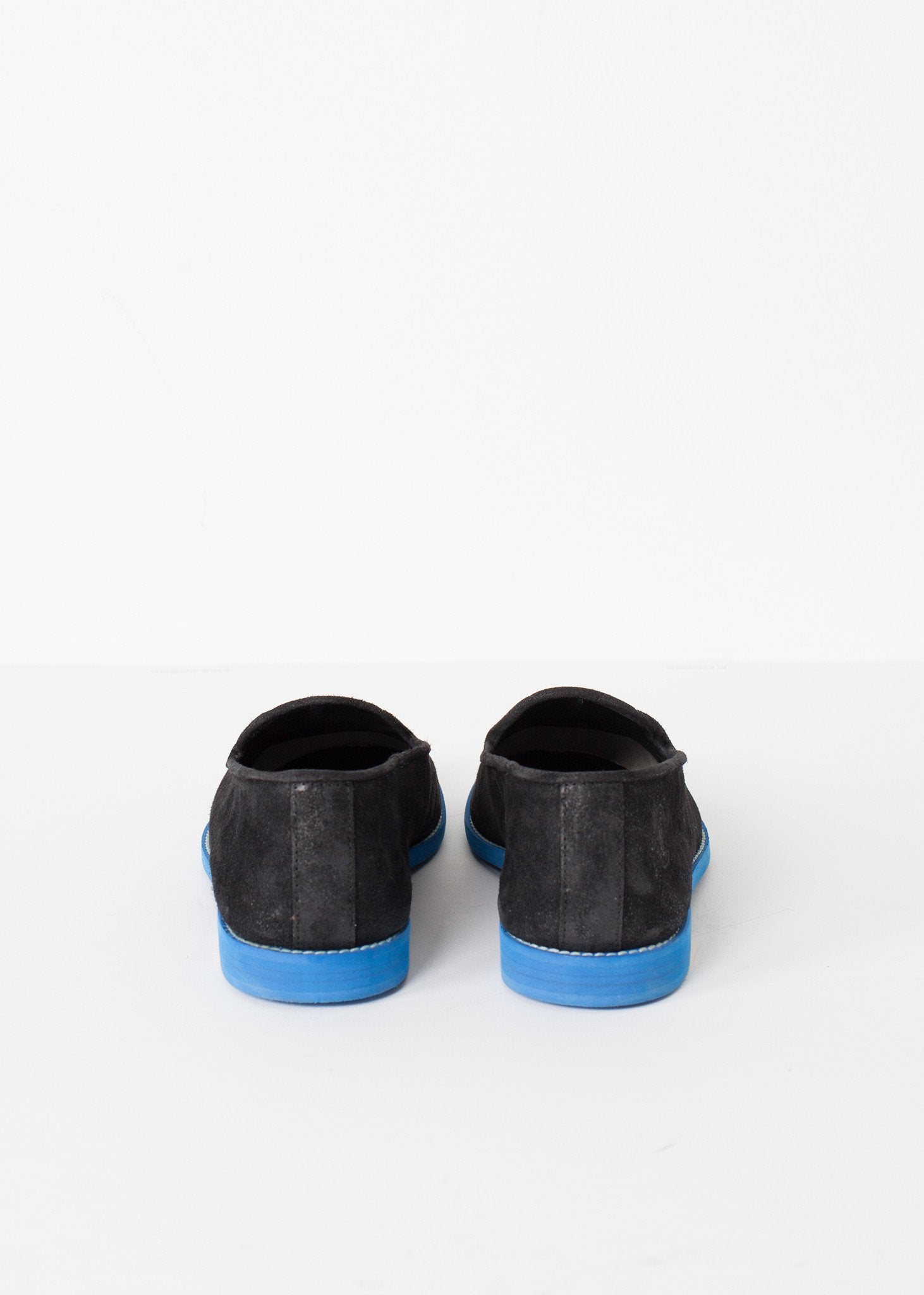 Suede Loafers - Black/Blue|men's shoes[option1]|[option2]|[option3] - hello