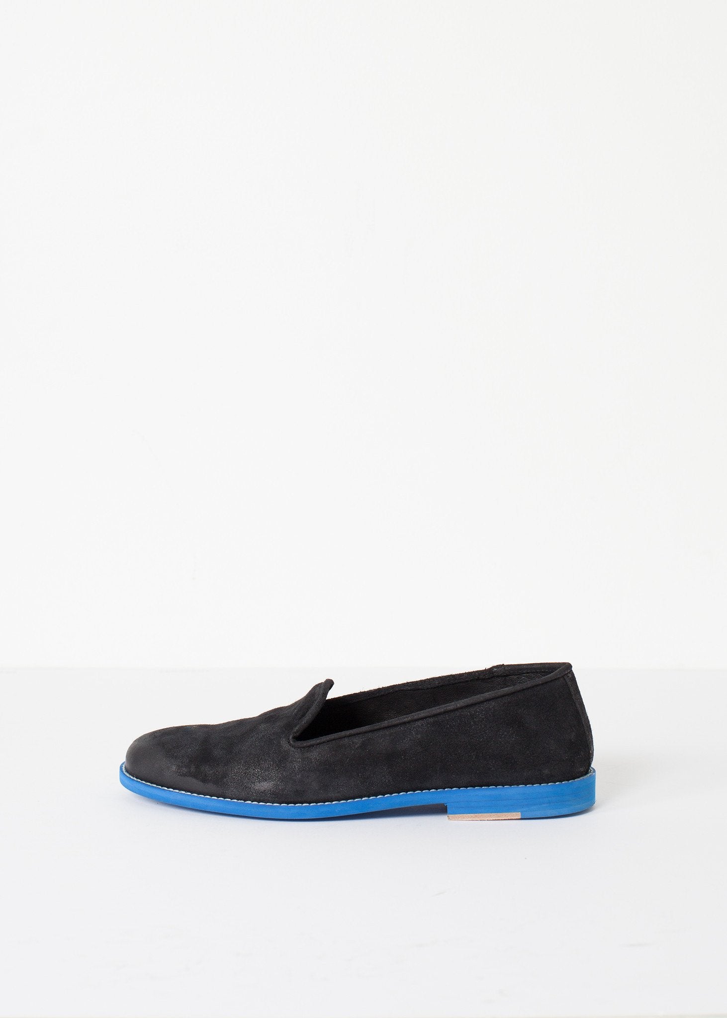 Suede Loafers - Black/Blue|men's shoes[option1]|[option2]|[option3] - hello