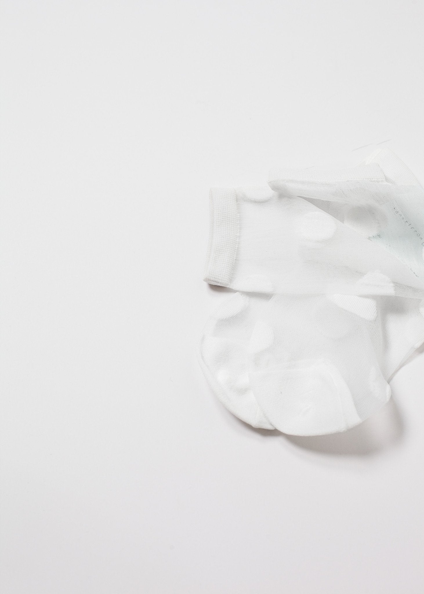 Large Polka Dot Sheer Crew|women's socks[option1]|[option2]|[option3] - hello