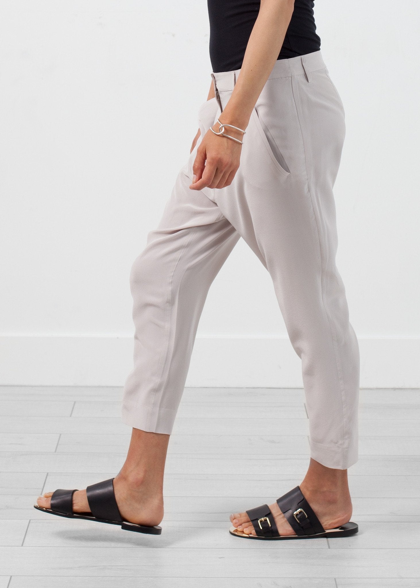 Silk Drop Crotch Pant|women's pants[option1]|[option2]|[option3] - hello