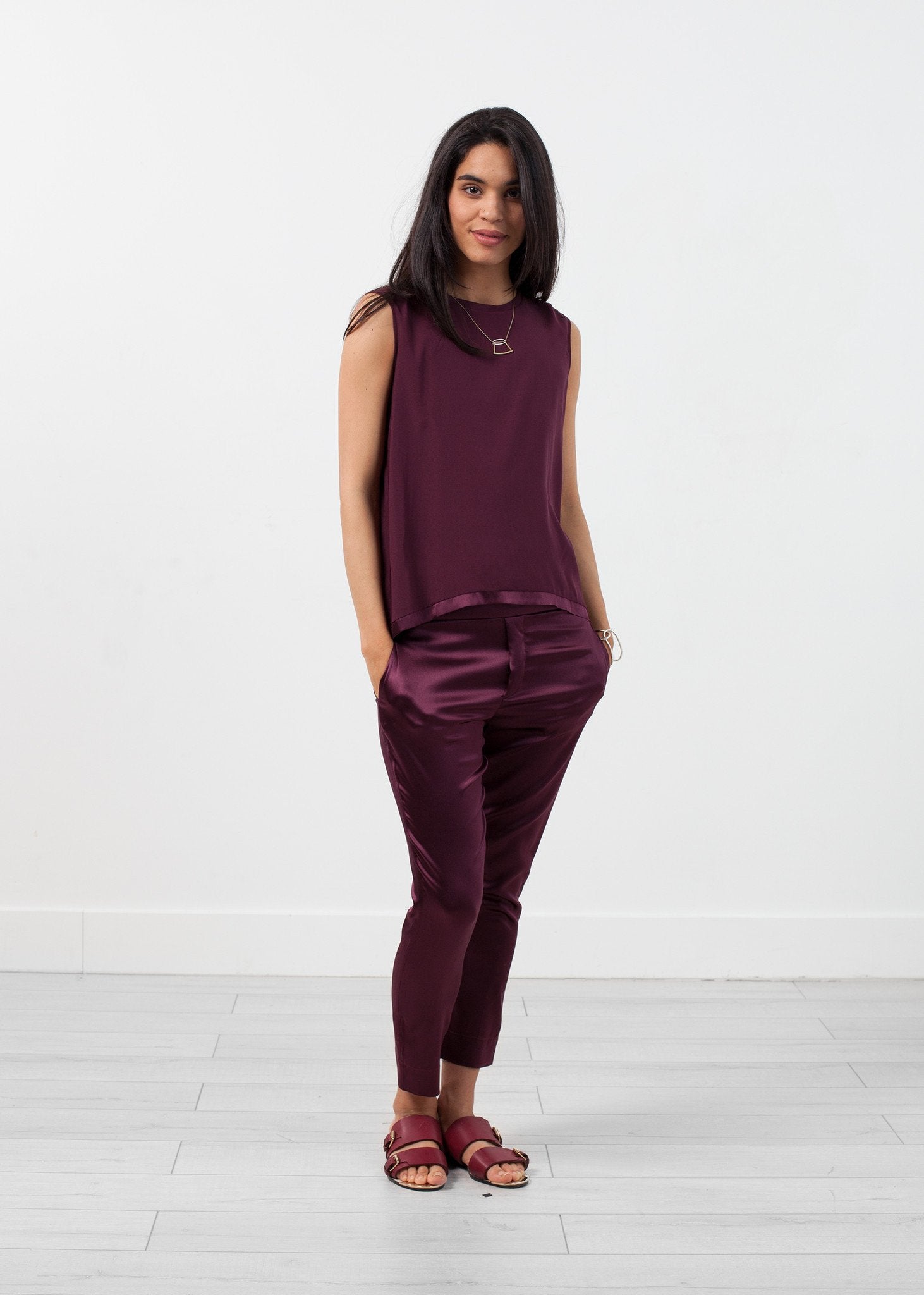 Silk Pullup Pant|women's pants[option1]|[option2]|[option3] - hello