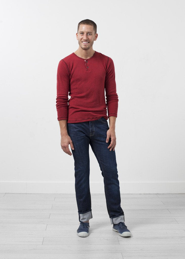Two Button Henley|Mens Shirt[option1]|[option2]|[option3] - hello