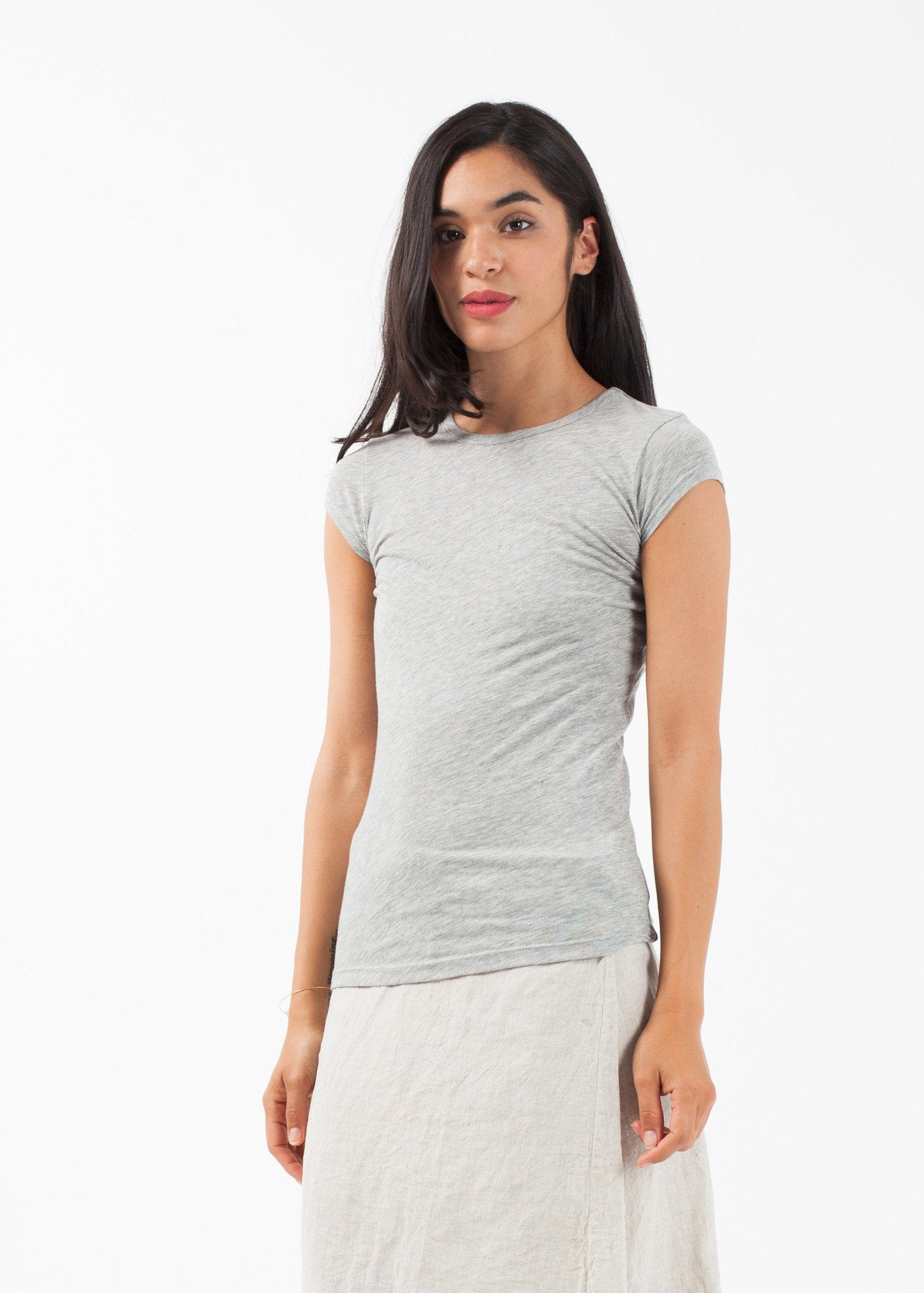 Fitted Tee|women's tops[option1]|[option2]|[option3] - hello