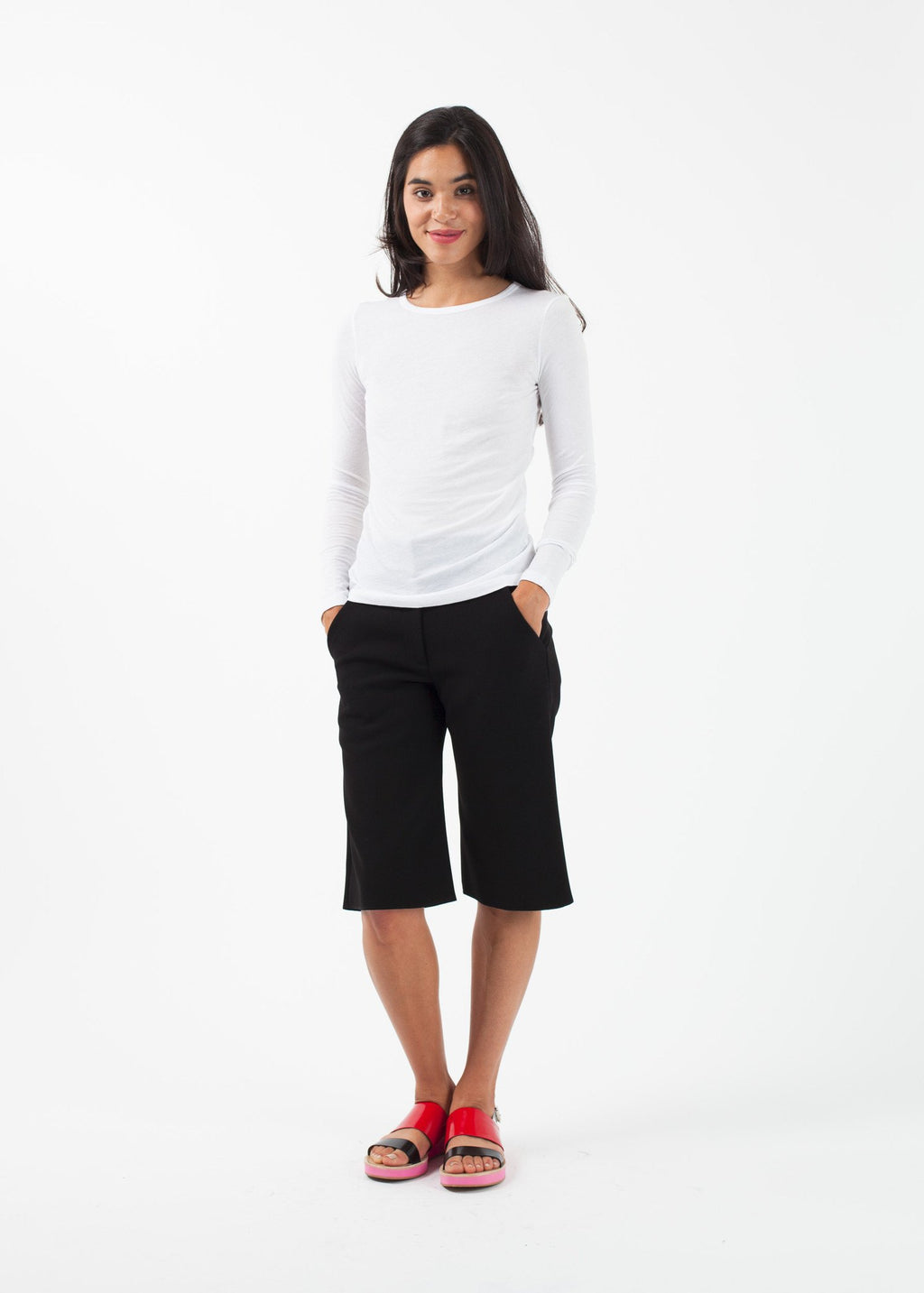 Long Sleeved Tee|women's tops[option1]|[option2]|[option3] - hello