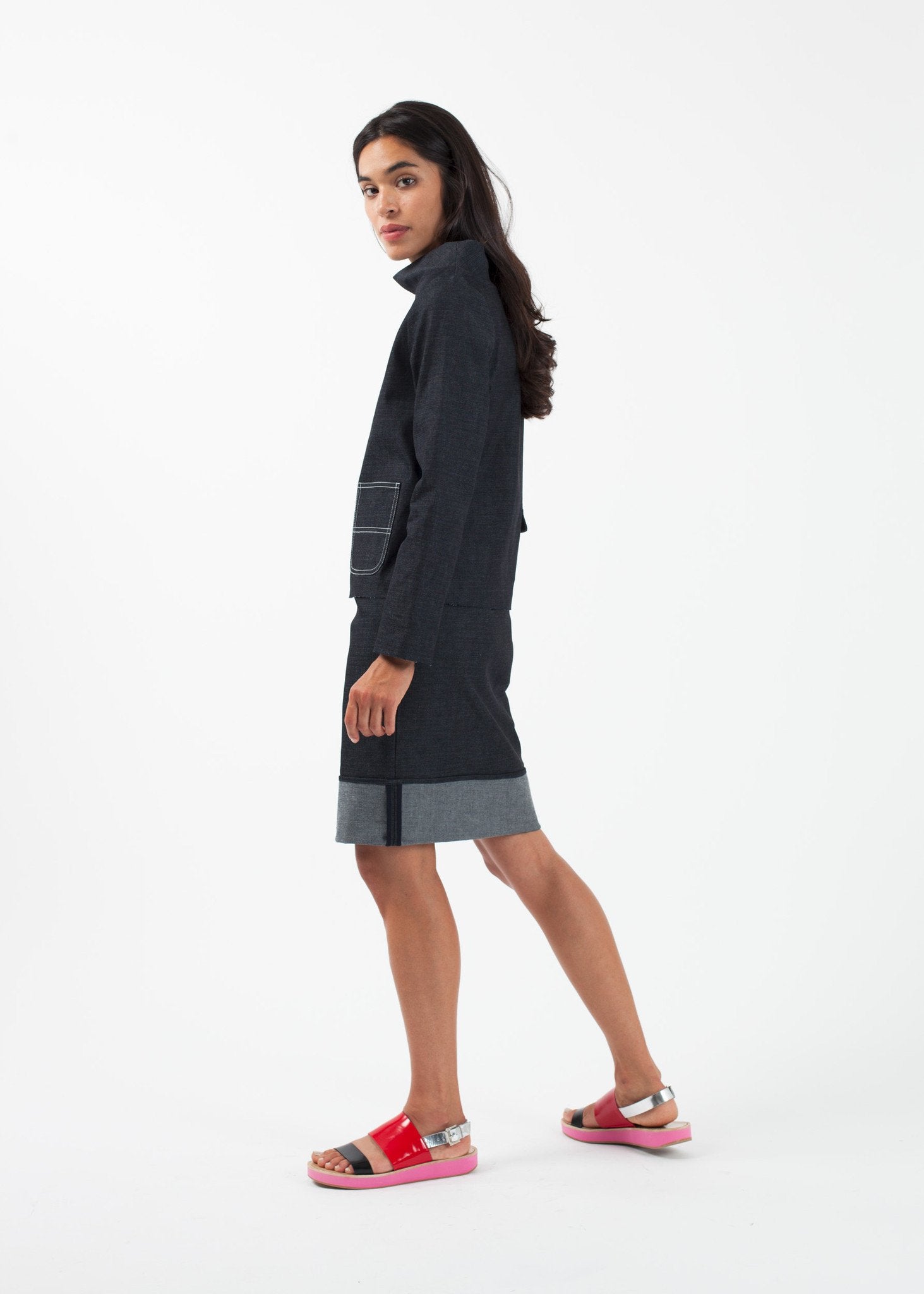 Cuffed Skirt|women's skirts[option1]|[option2]|[option3] - hello