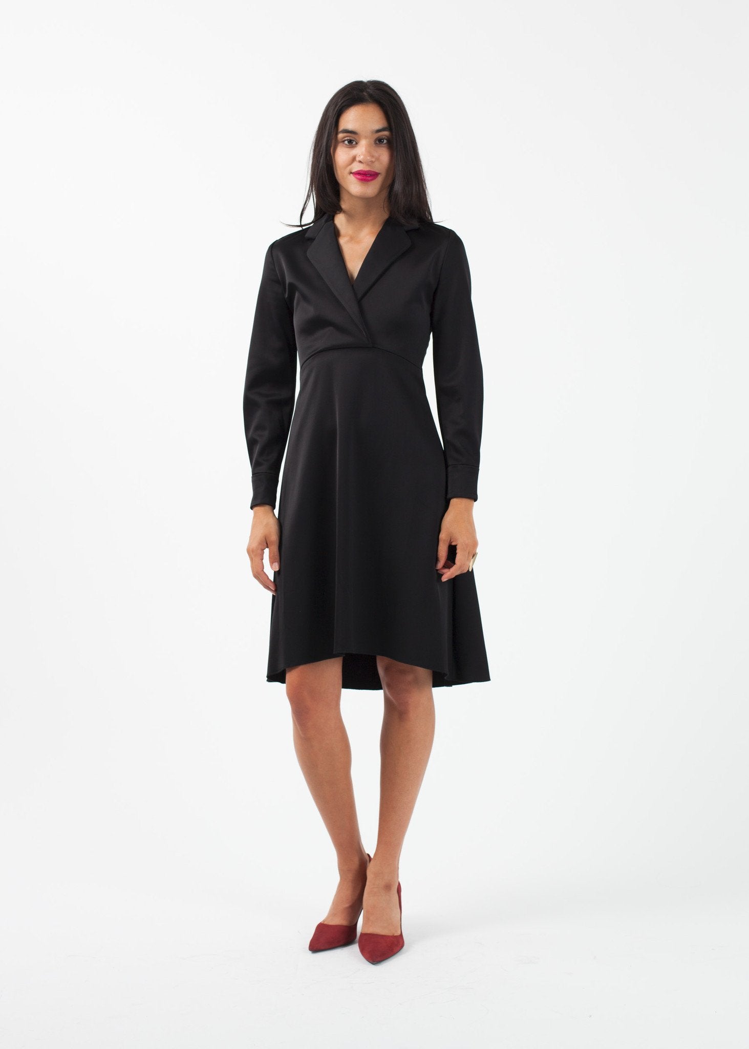 Surplice Dress|women's dresses[option1]|[option2]|[option3] - hello