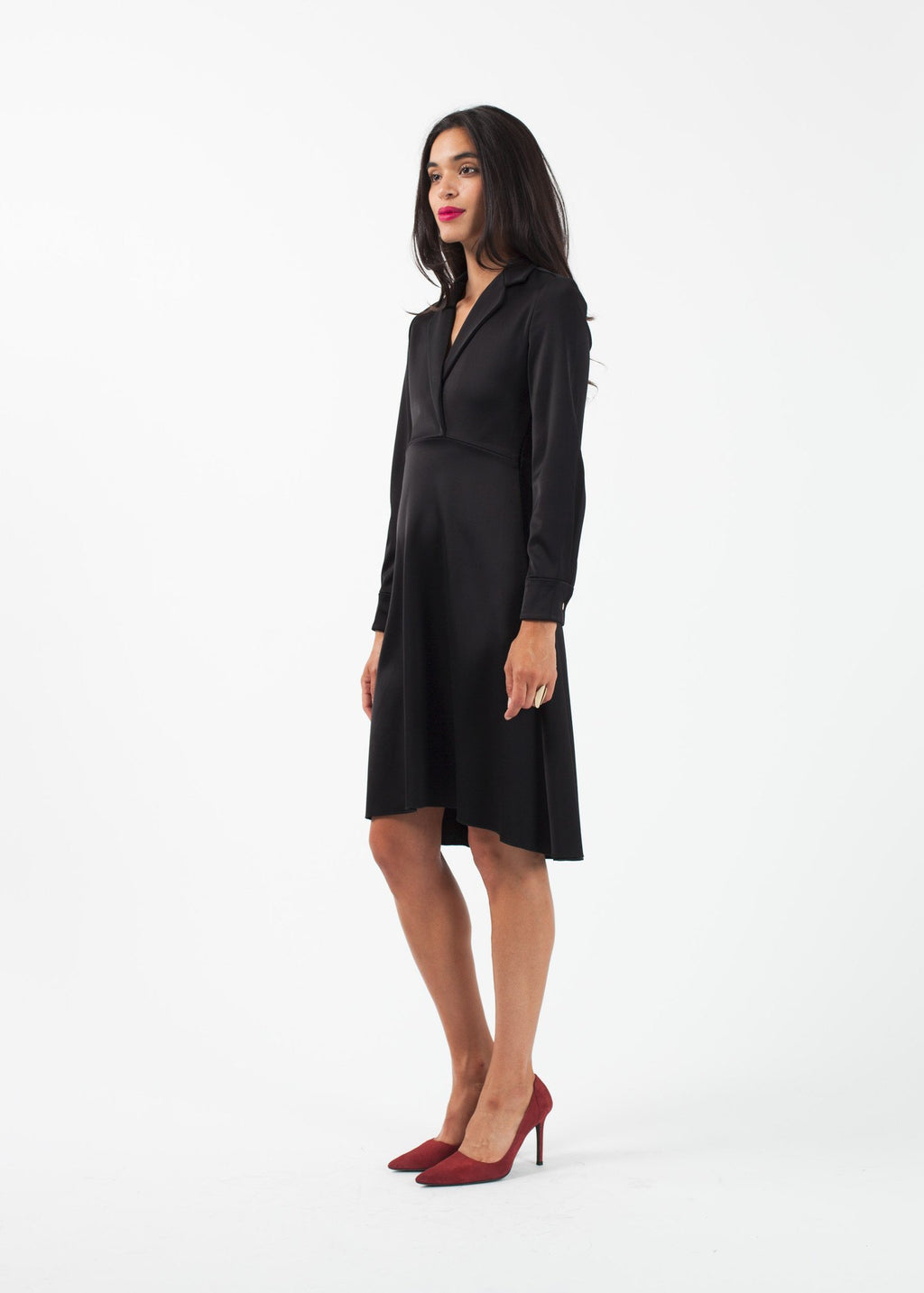 Surplice Dress|women's dresses[option1]|[option2]|[option3] - hello