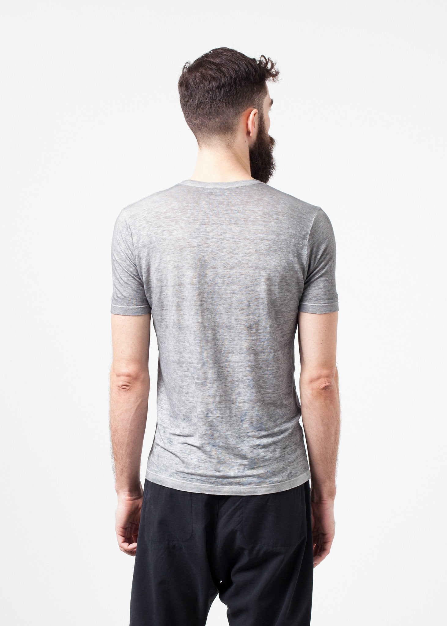 Linen T-shirt in Dolphin|men's t-shirts[option1]|[option2]|[option3] - hello