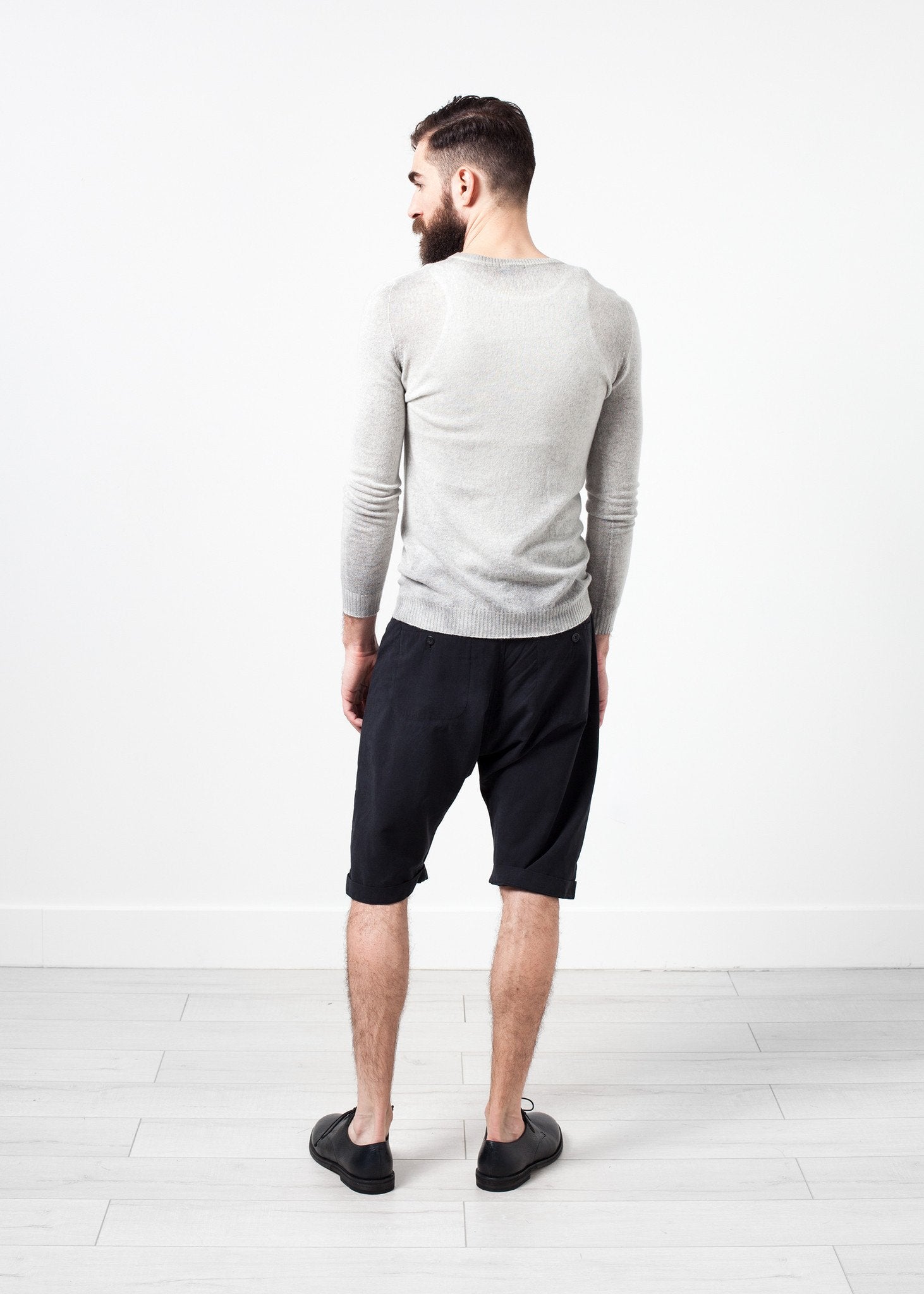 Mottled Cashmere Crewneck|men's knitwear[option1]|[option2]|[option3] - hello