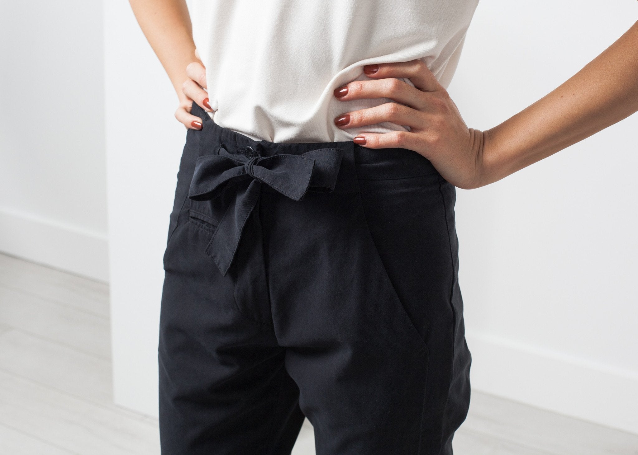 Troupy Pant in Silky Cotton|women's pants[option1]|[option2]|[option3] - hello