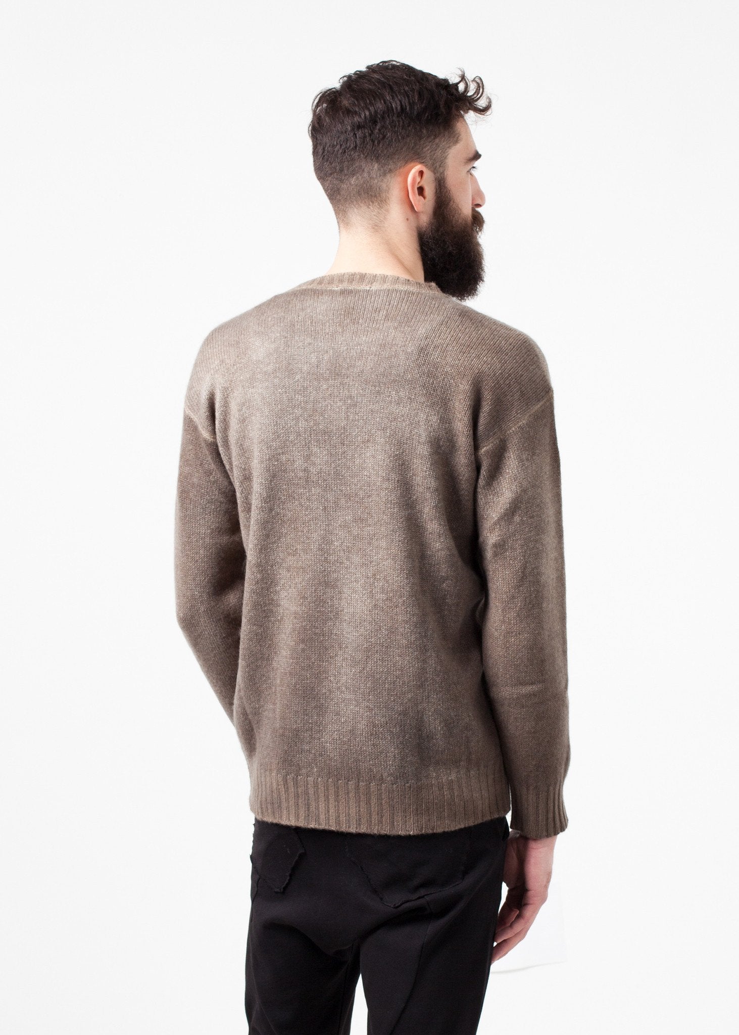Knitted Cashmere Pullover|men's knitwear[option1]|[option2]|[option3] - hello